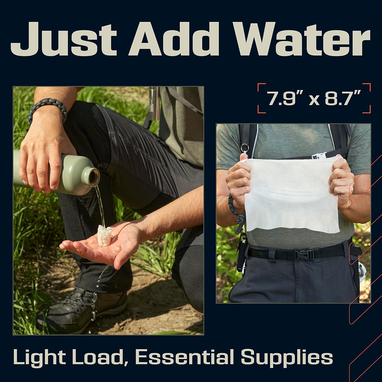 Toallas Comprimidas de Bambú PREPARED4X - Paquete de 250