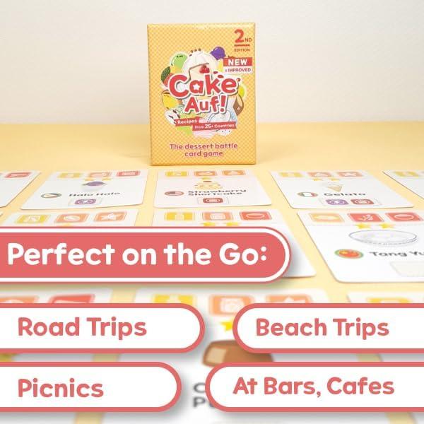 Juego de Cartas Cake Auf! | Familiar de Postres | 2-4 Jugadores