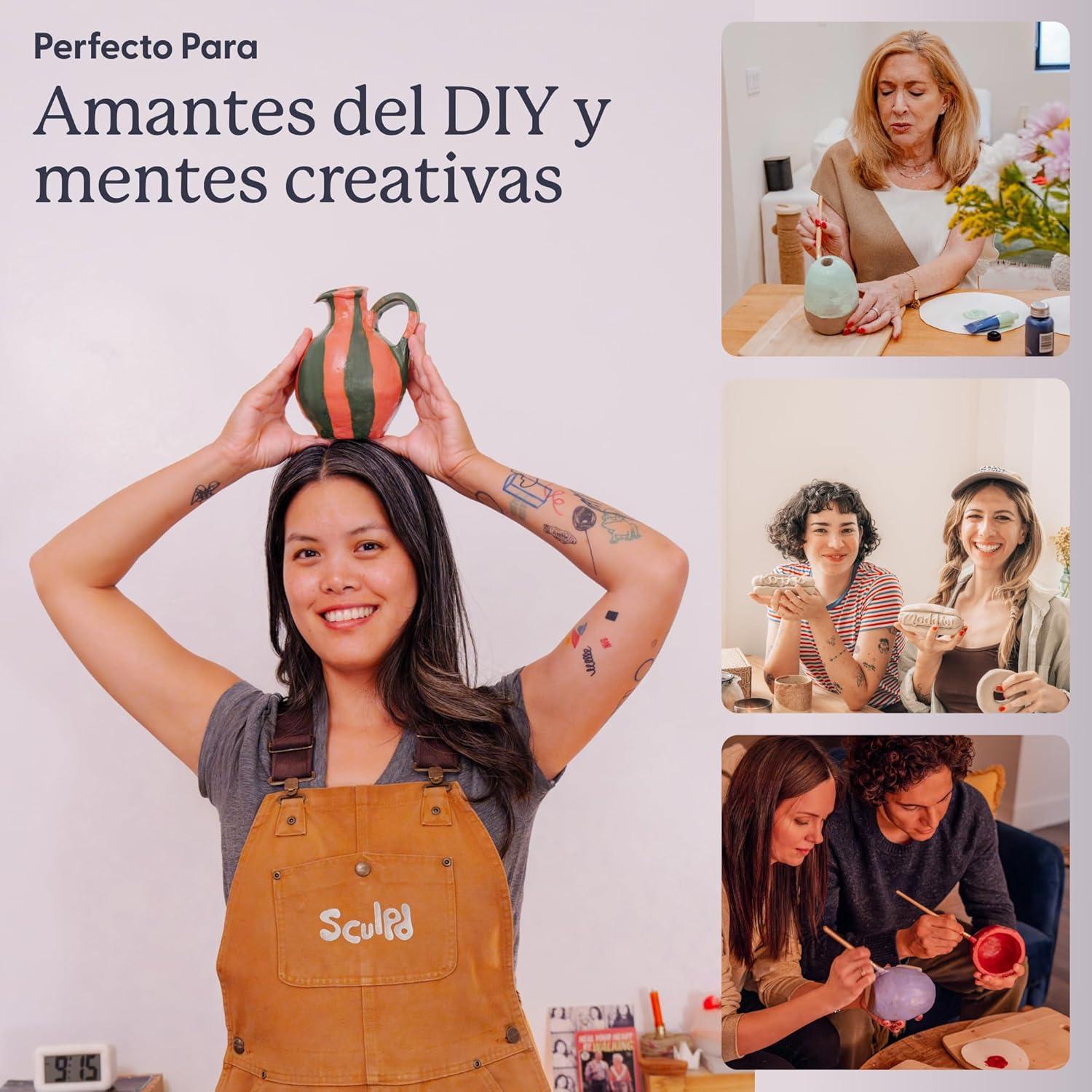 Kit de Cerámica Sculpd - 2 kg Arcilla Secado al Aire