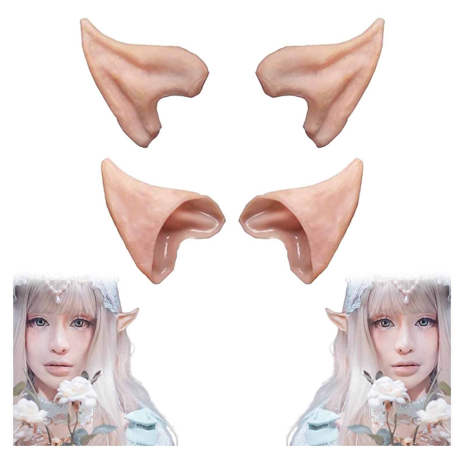 Orejas de Elfo HOMEYA 2 Pares para Cosplay y Halloween