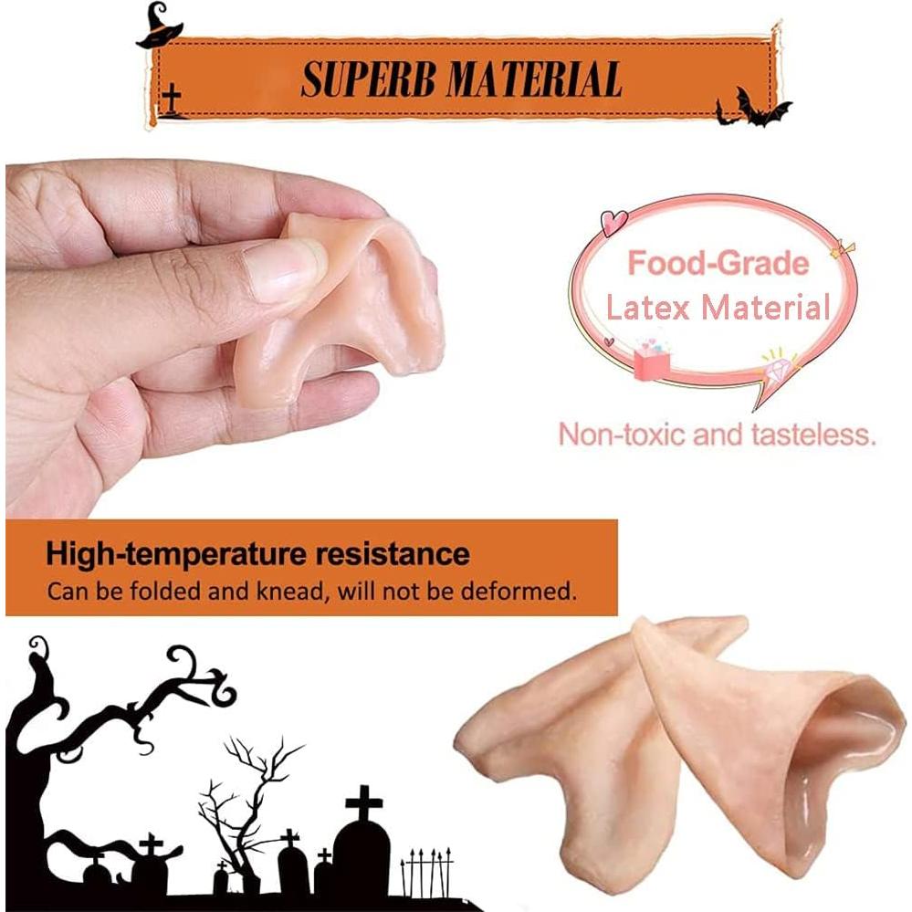 Orejas de Elfo HOMEYA 2 Pares para Cosplay y Halloween