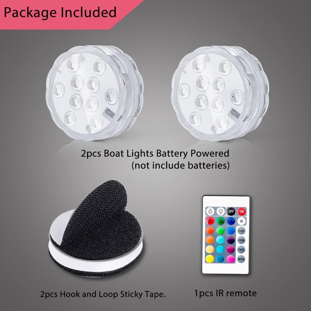 Luces de Barco Inalámbricas LED RGB Shangyuan 2 Pcs