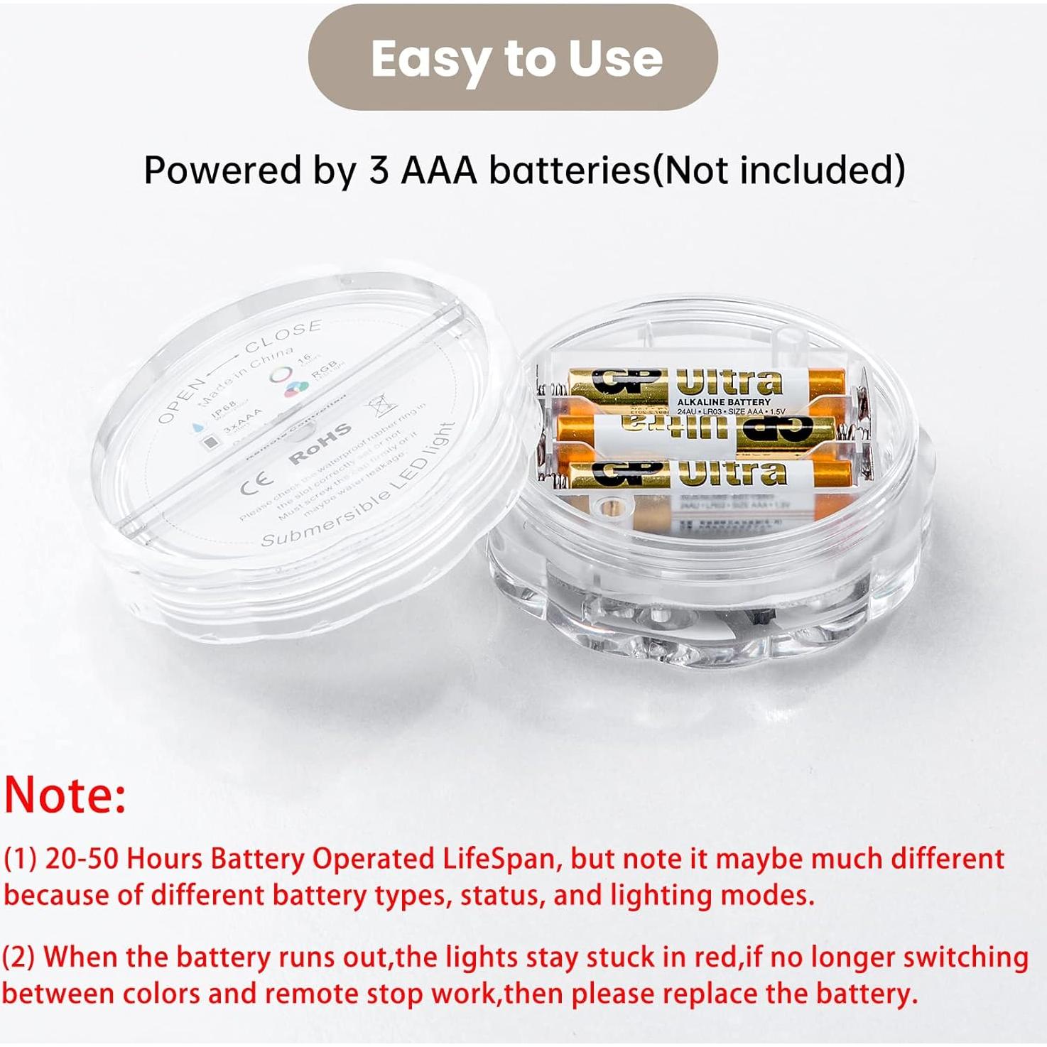 Luces de Barco Inalámbricas LED RGB Shangyuan 2 Pcs