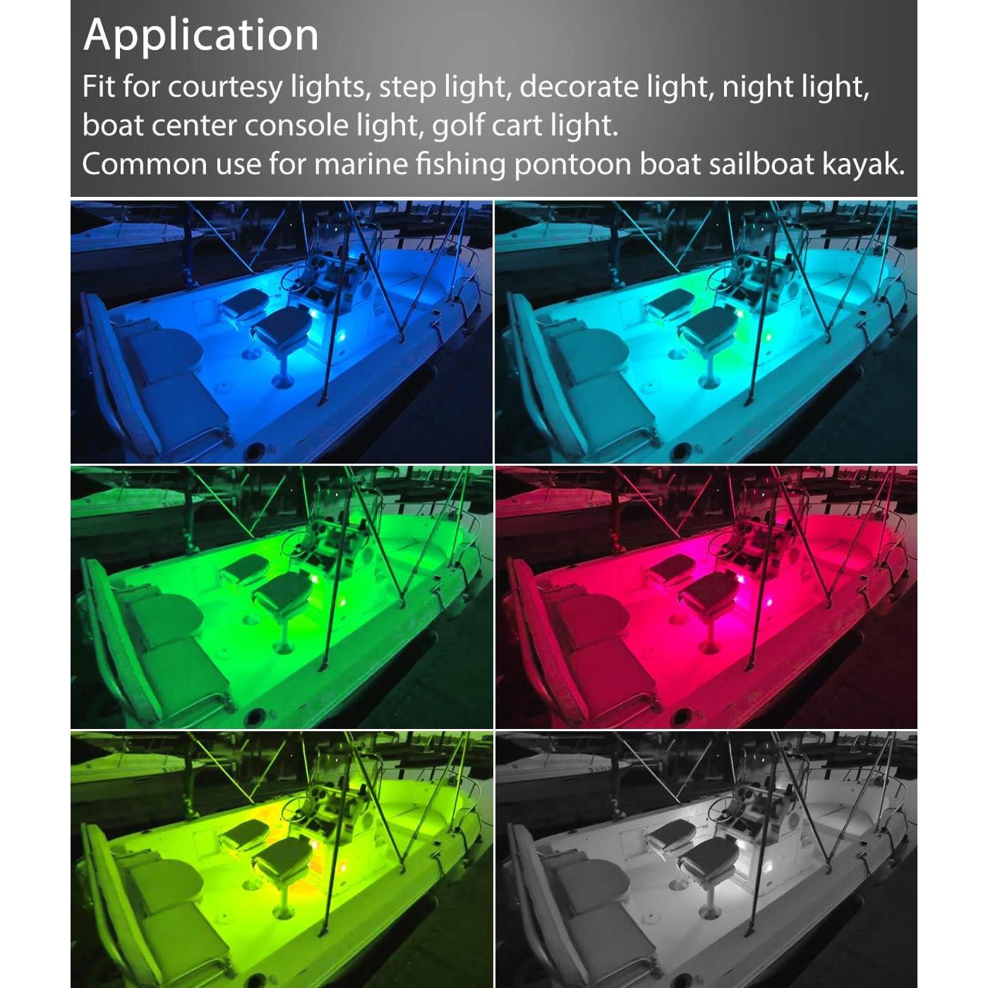Luces de Barco Inalámbricas LED RGB Shangyuan 2 Pcs
