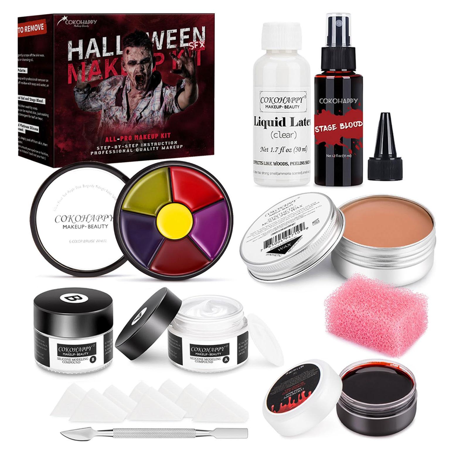 Kit de Maquillaje SFX COKOHAPPY para Halloween - Efectos Especiales