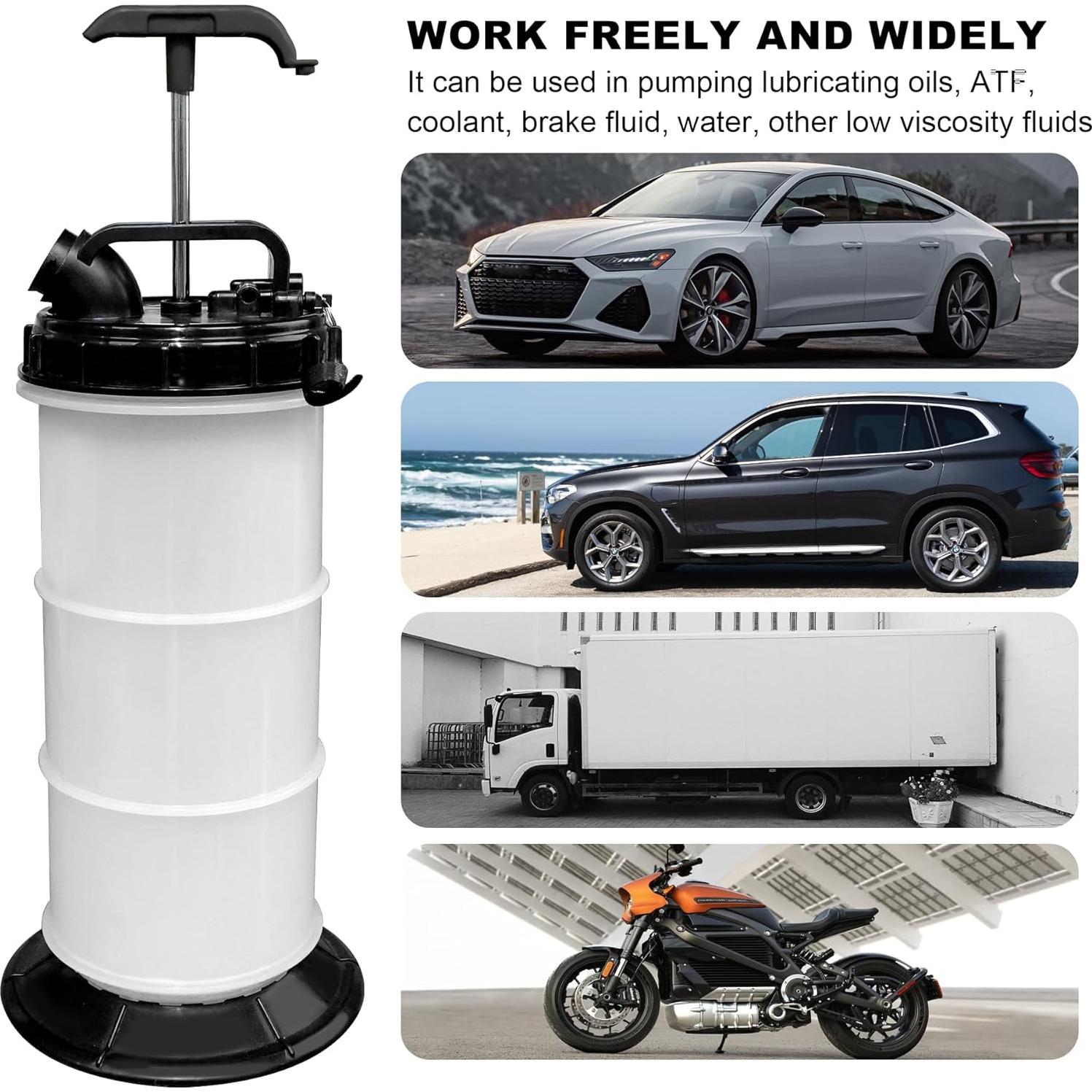 Extractor de Fluidos TCE ATFE65U 6L Manual Sin Fugas