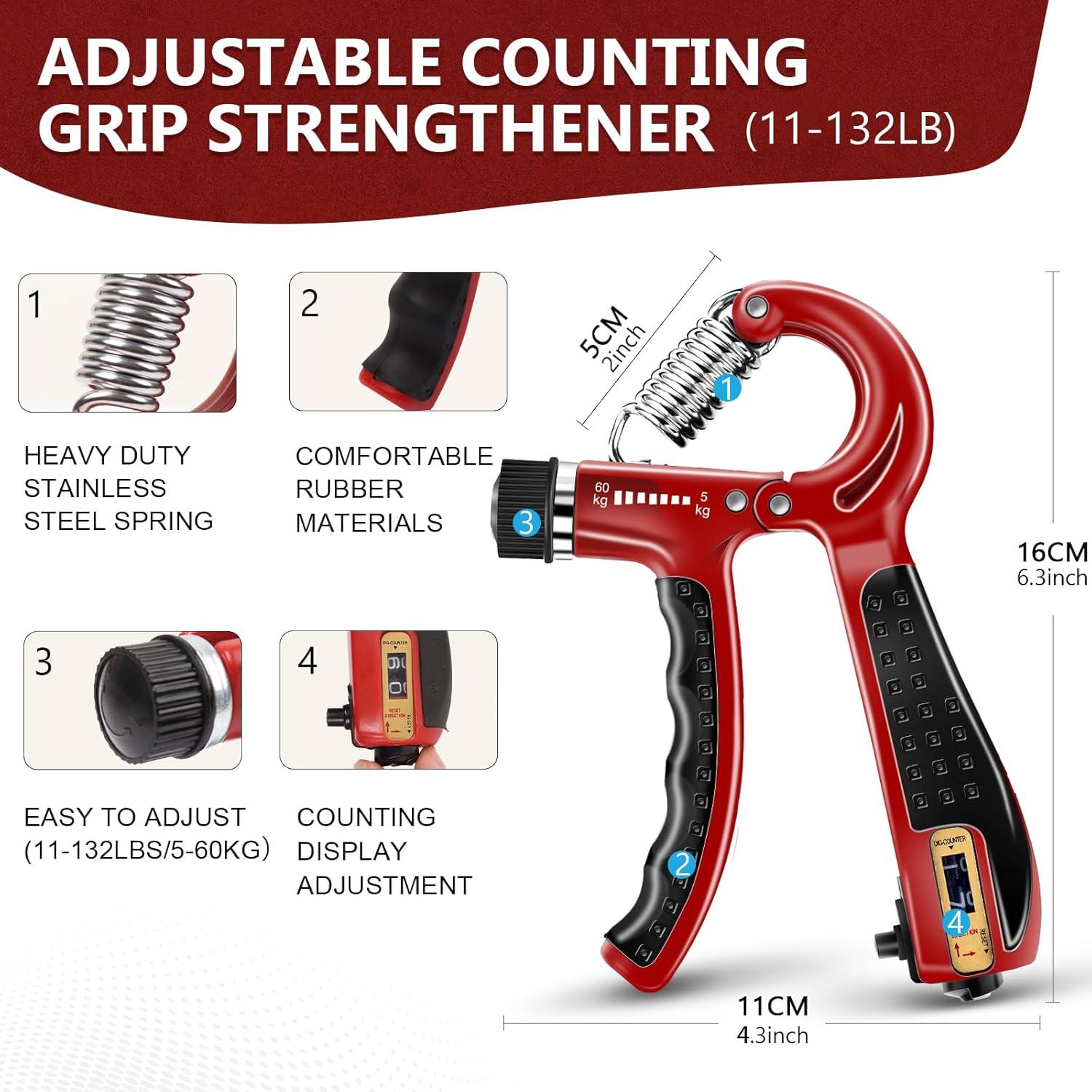 Kit de Entrenador de Fuerza de Agarre Navona 13 Piezas