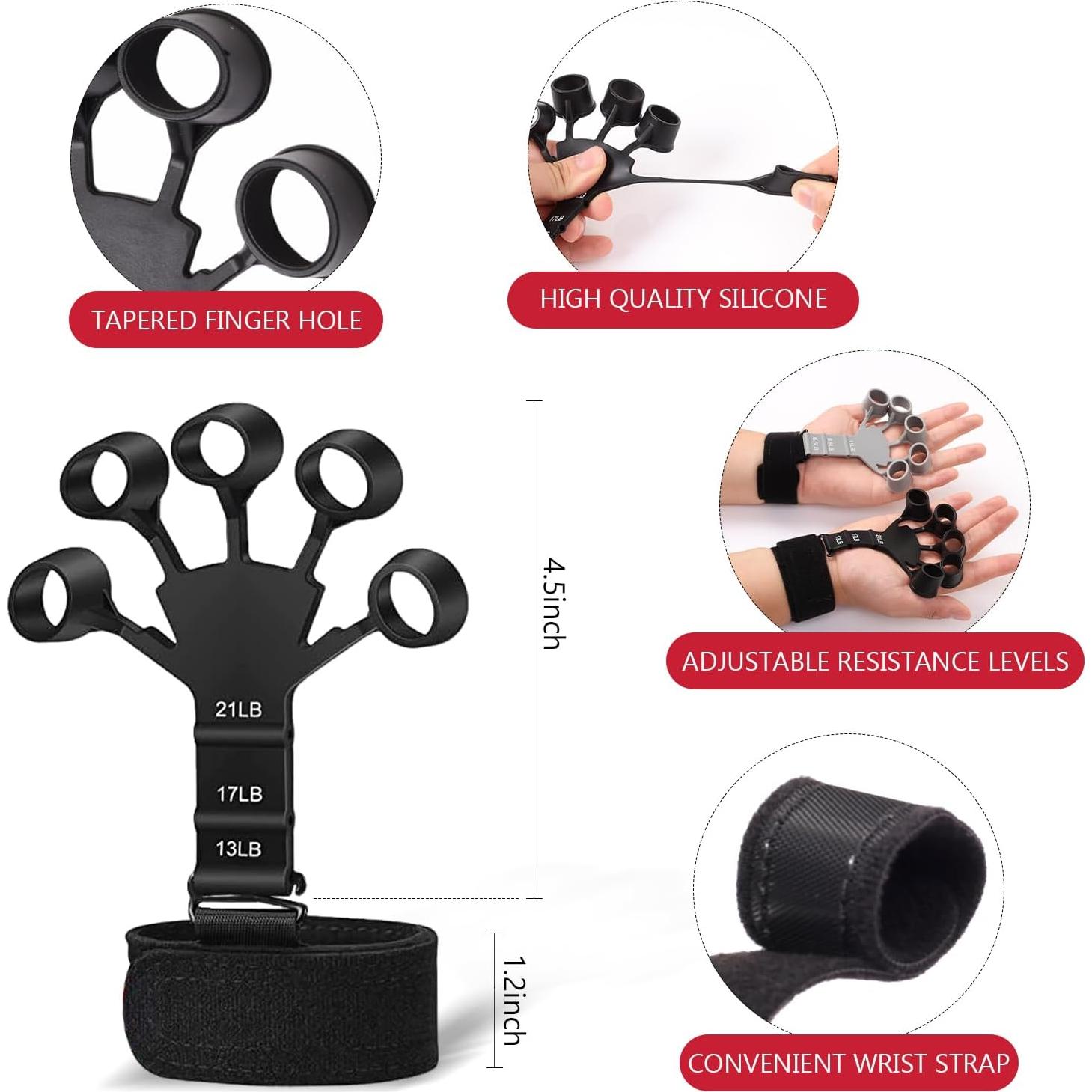 Kit de Entrenador de Fuerza de Agarre Navona 13 Piezas