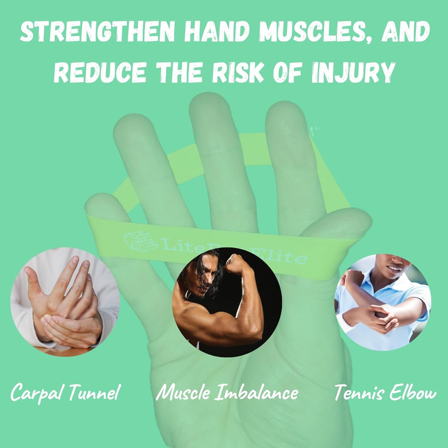 Bandas Extensoras de 7 Niveles LiteButElite para Rehabilitación