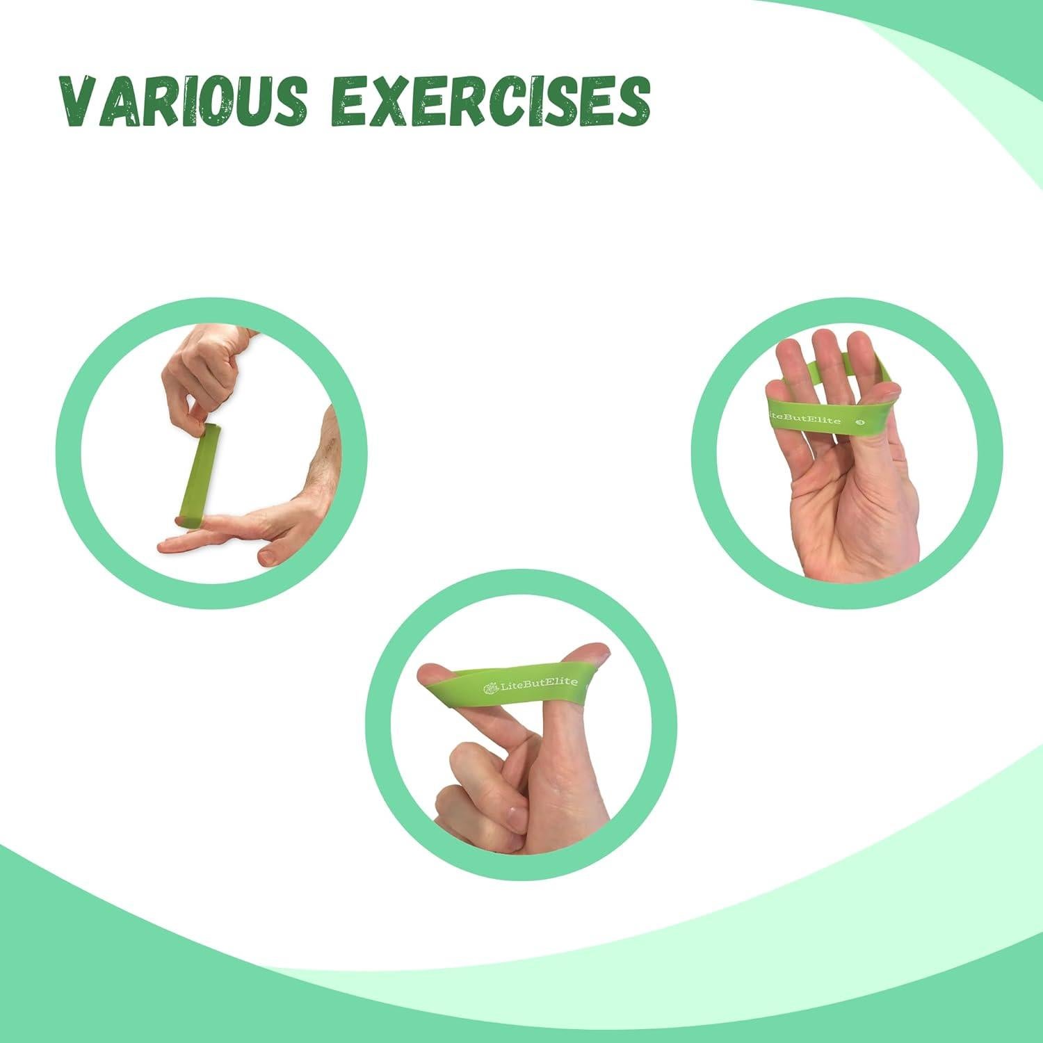 Bandas Extensoras de 7 Niveles LiteButElite para Rehabilitación