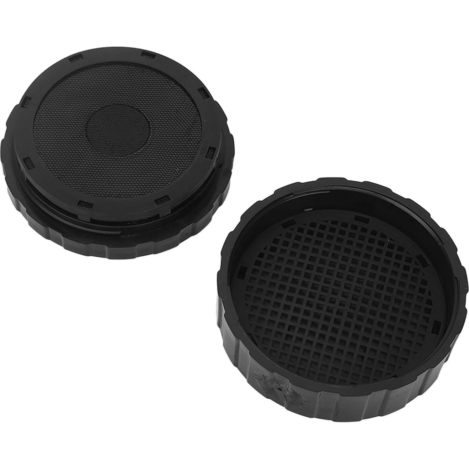 Caja de Almacenamiento de Dentaduras Estink Redonda Negra