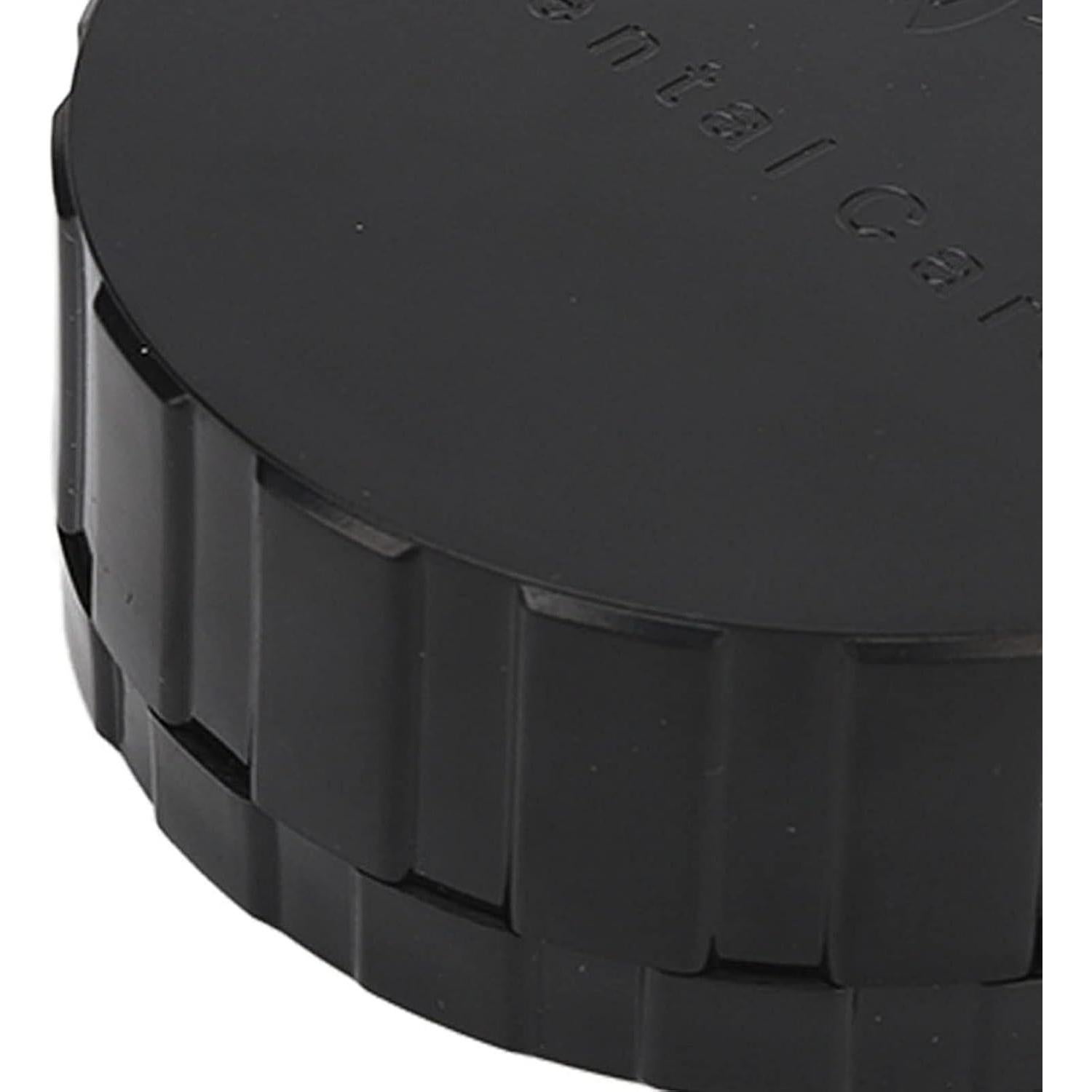 Caja de Almacenamiento de Dentaduras Estink Redonda Negra