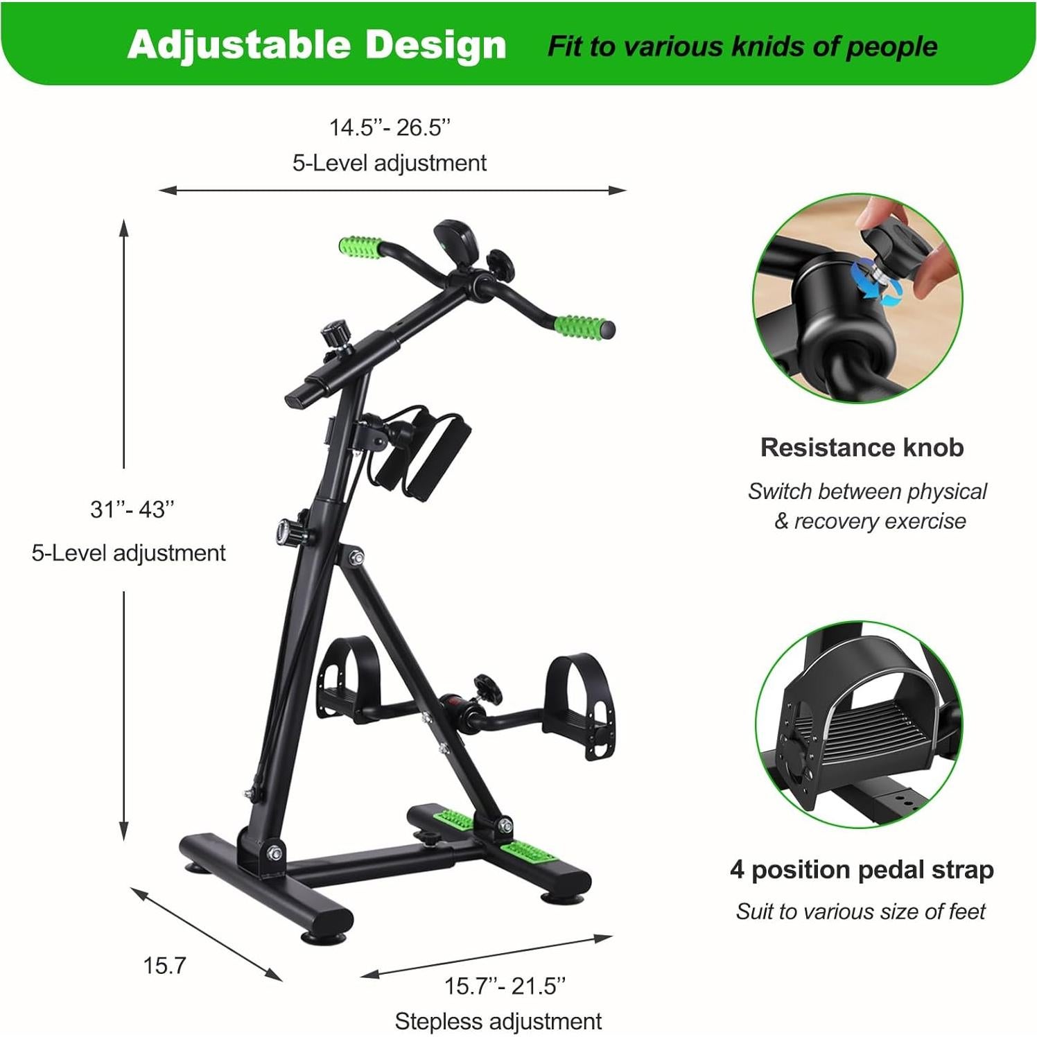 Ejercitador de Pedales MDODM para Personas Mayores - Rehabilitación