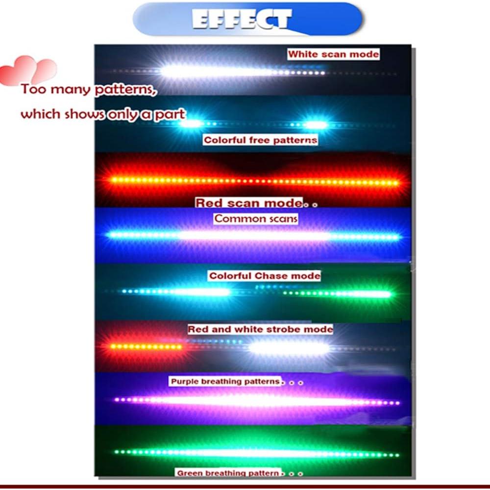 Tira de luz LED RGB NSKANQI 53cm 48-SMD con control remoto