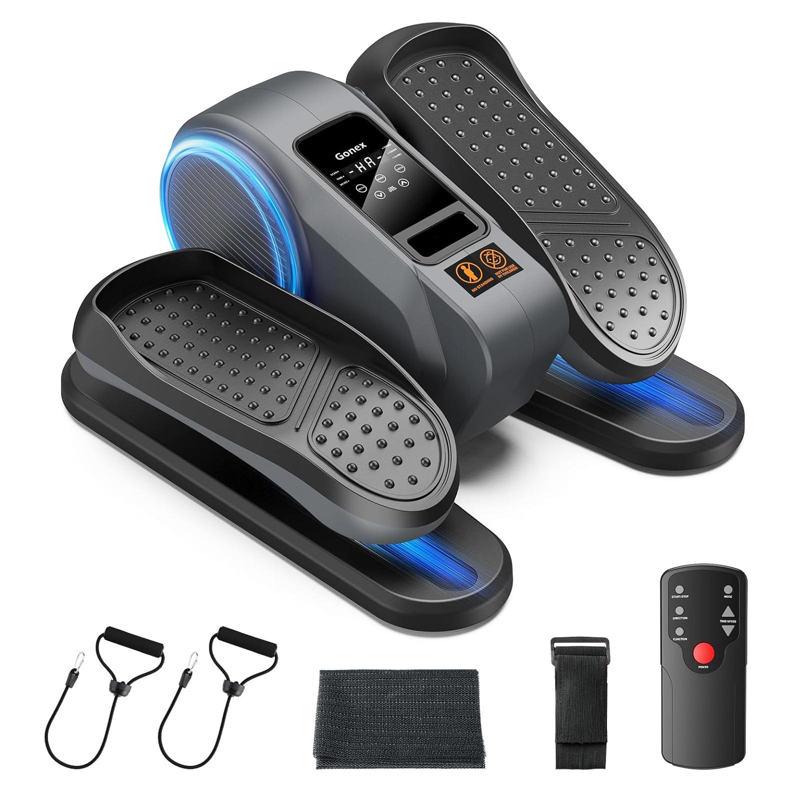 Gonex Máquina Elíptica Bajo Escritorio 16 Velocidades para Mayores