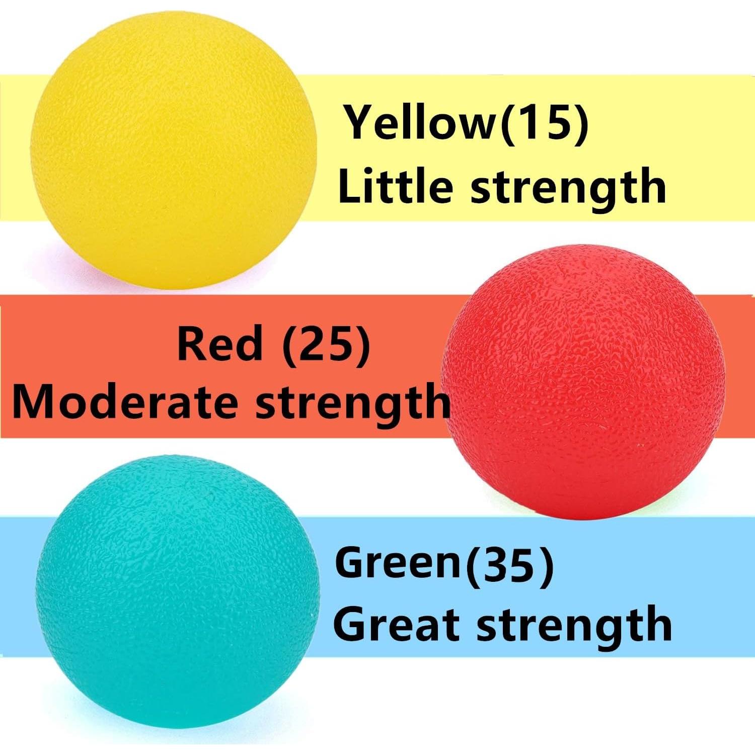 3 Pelotas de Estrés FMELAH para Ejercicio de Mano