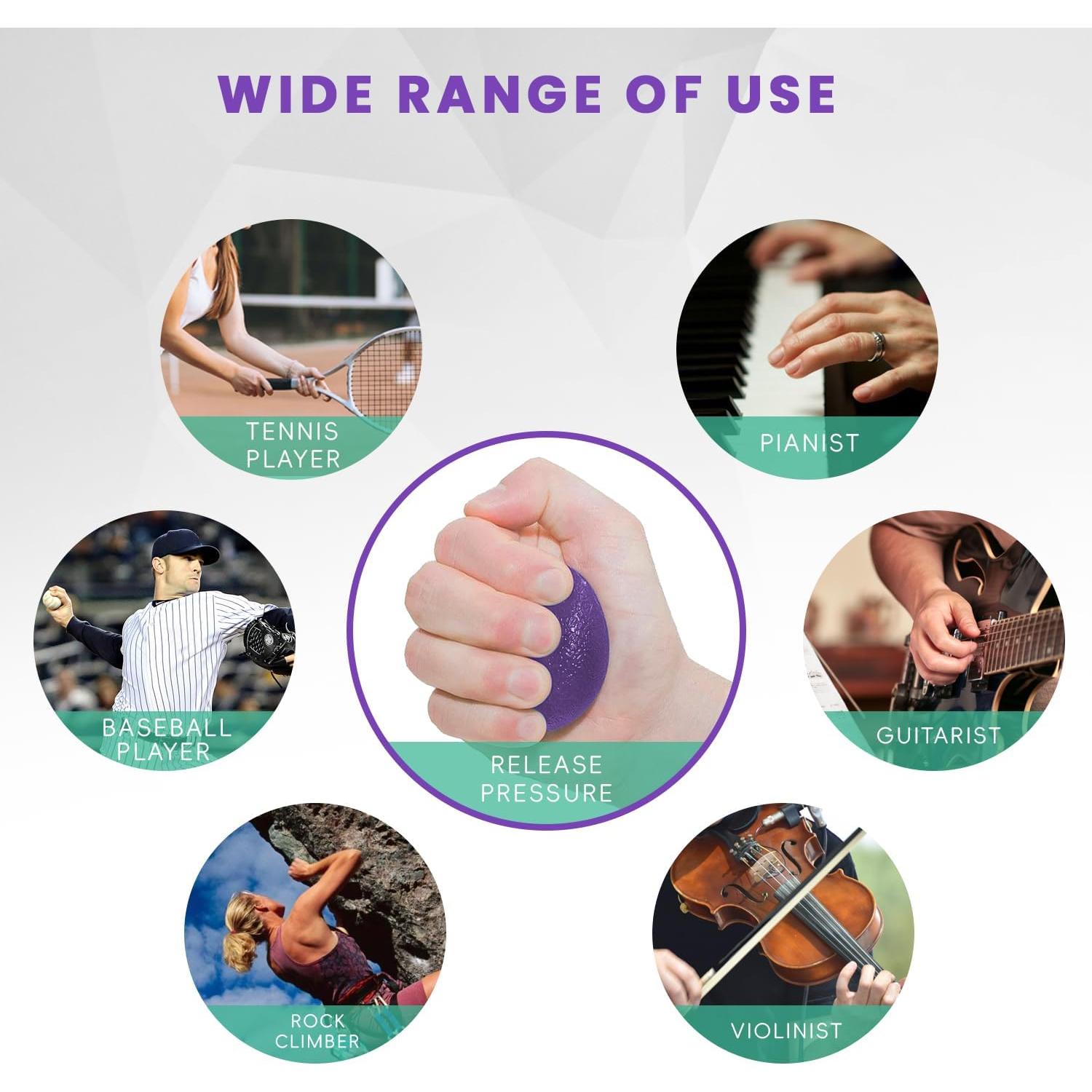 Pelotas Antiestrés Ortarco 3 Piezas para Ejercicio Mano