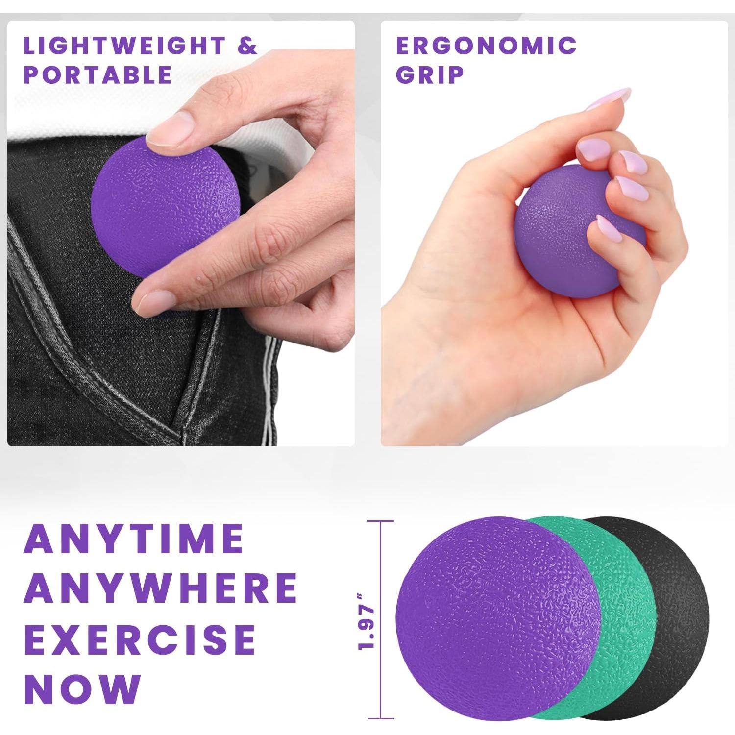 Pelotas Antiestrés Ortarco 3 Piezas para Ejercicio Mano