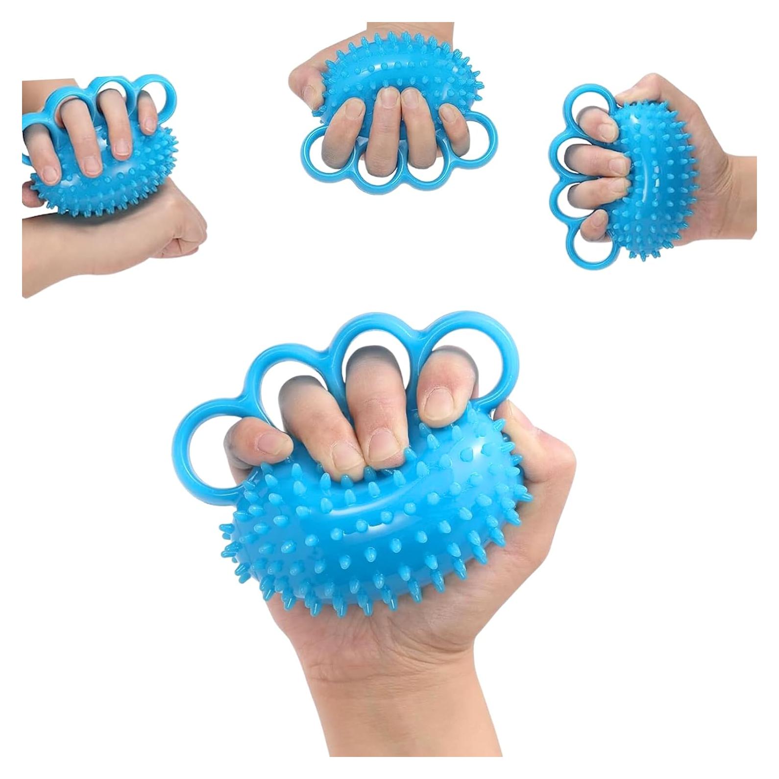 Fortalecedor de Mano NuFit - Bola de Terapia Azul 12 cm