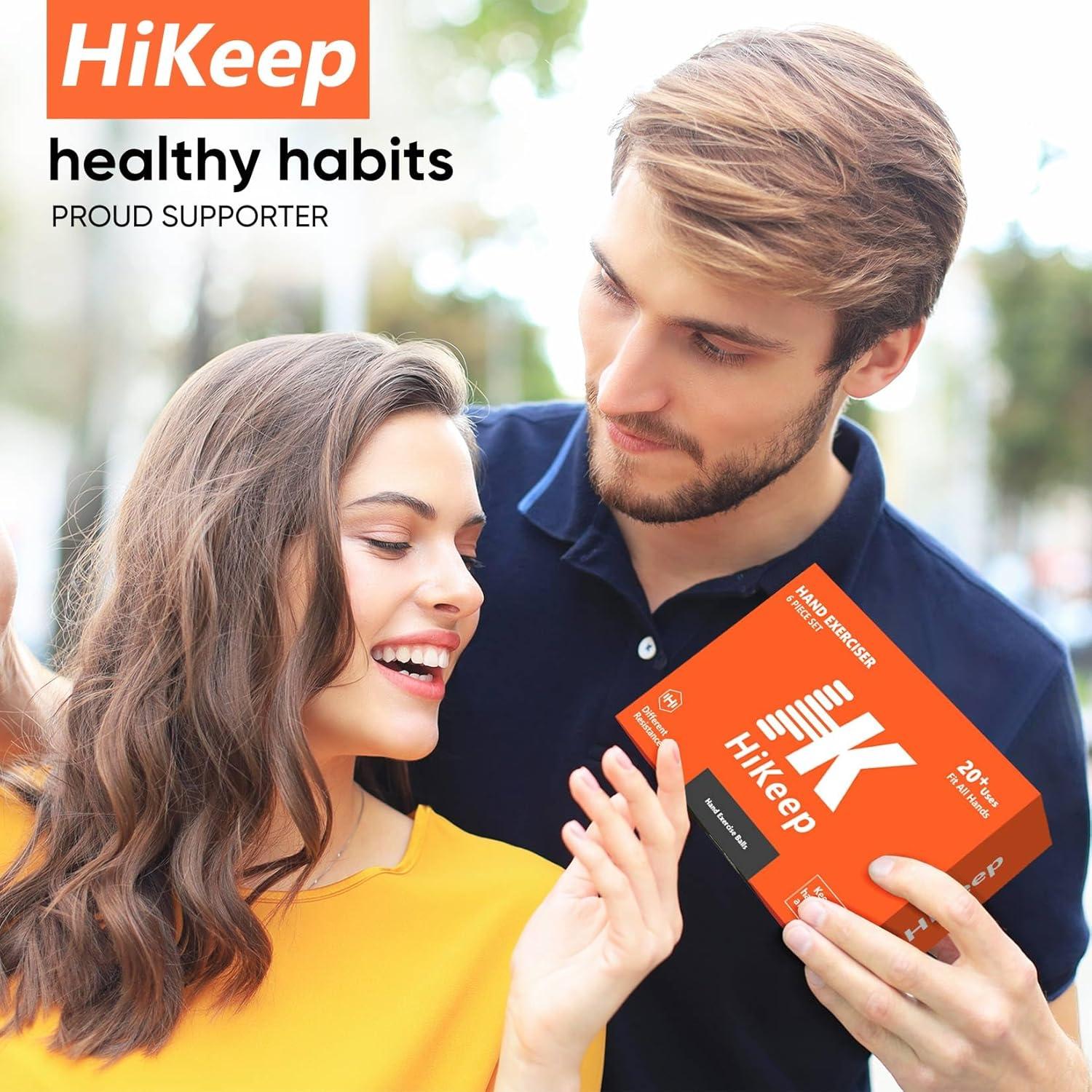 Paquete de 6 Pelotas Antiestrés HiKeep para Mano y Dedos