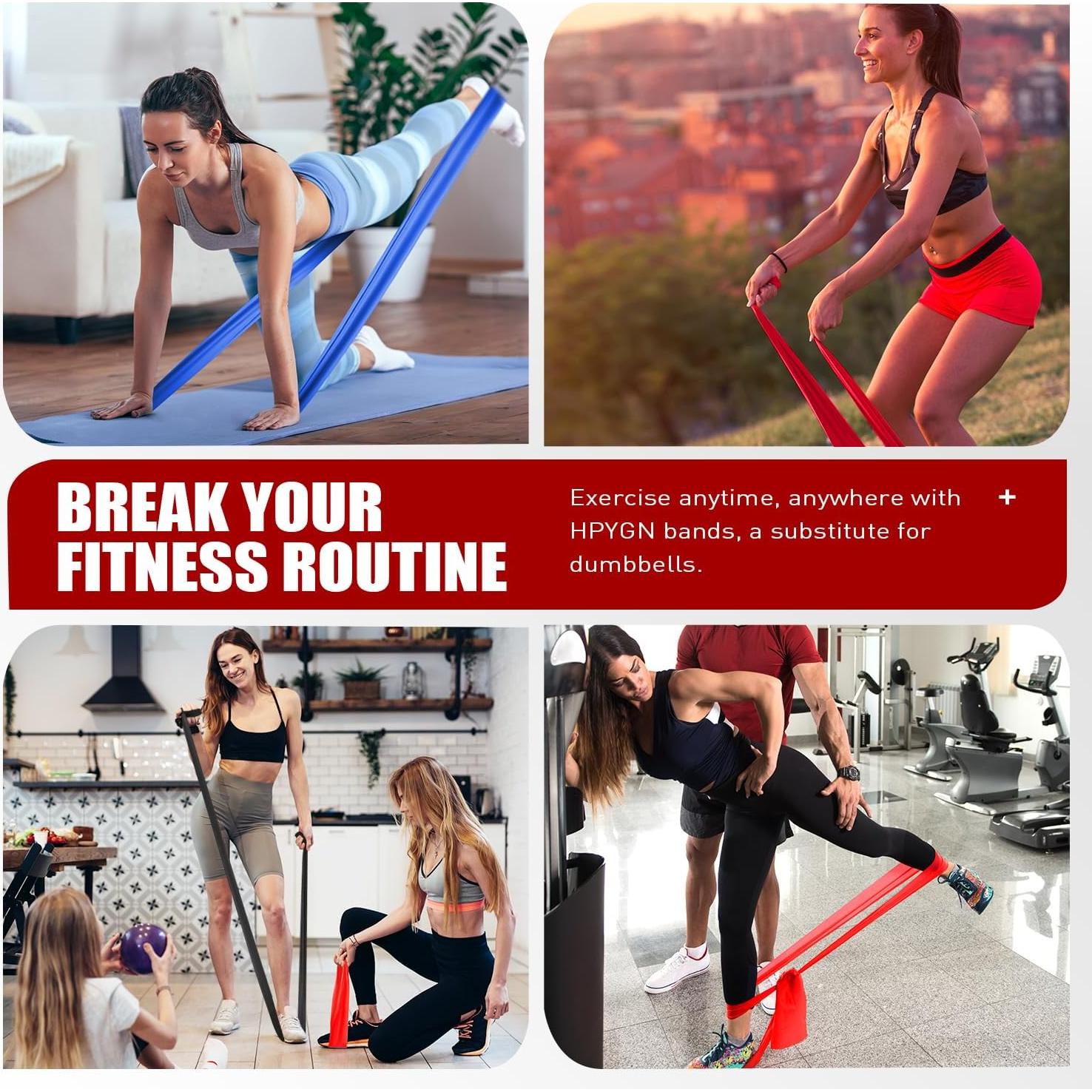 Bandas de Resistencia HPYGN para Ejercicio y Terapia Física