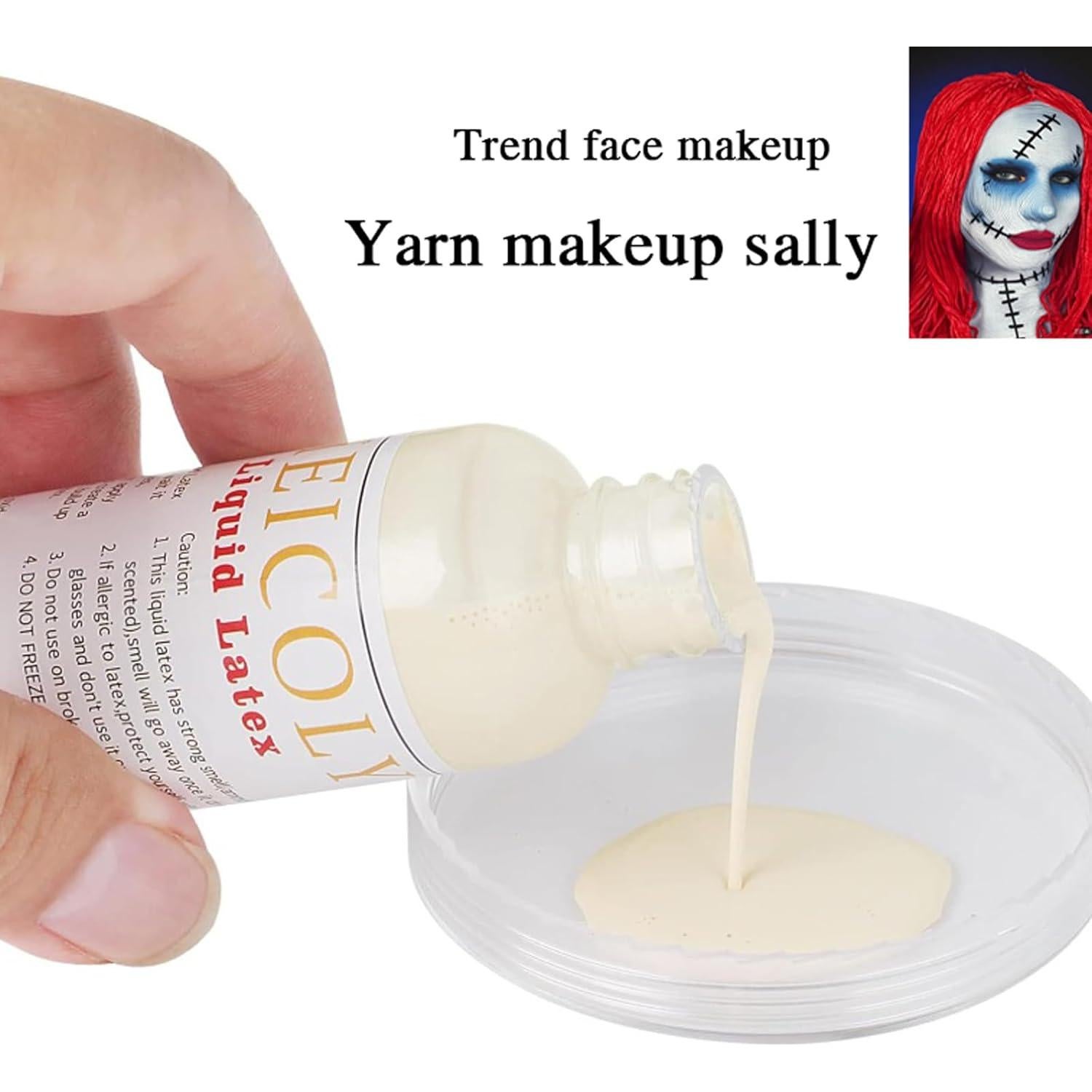 Látex Líquido Color Piel Claro MEICOLY para Maquillaje SFX