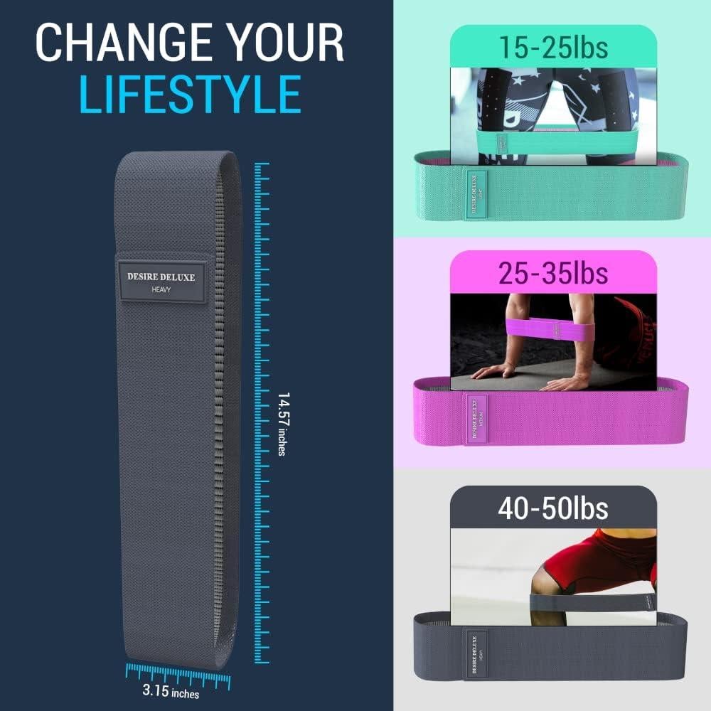 Conjunto de Bandas de Resistencia Desire Deluxe - 3 Niveles