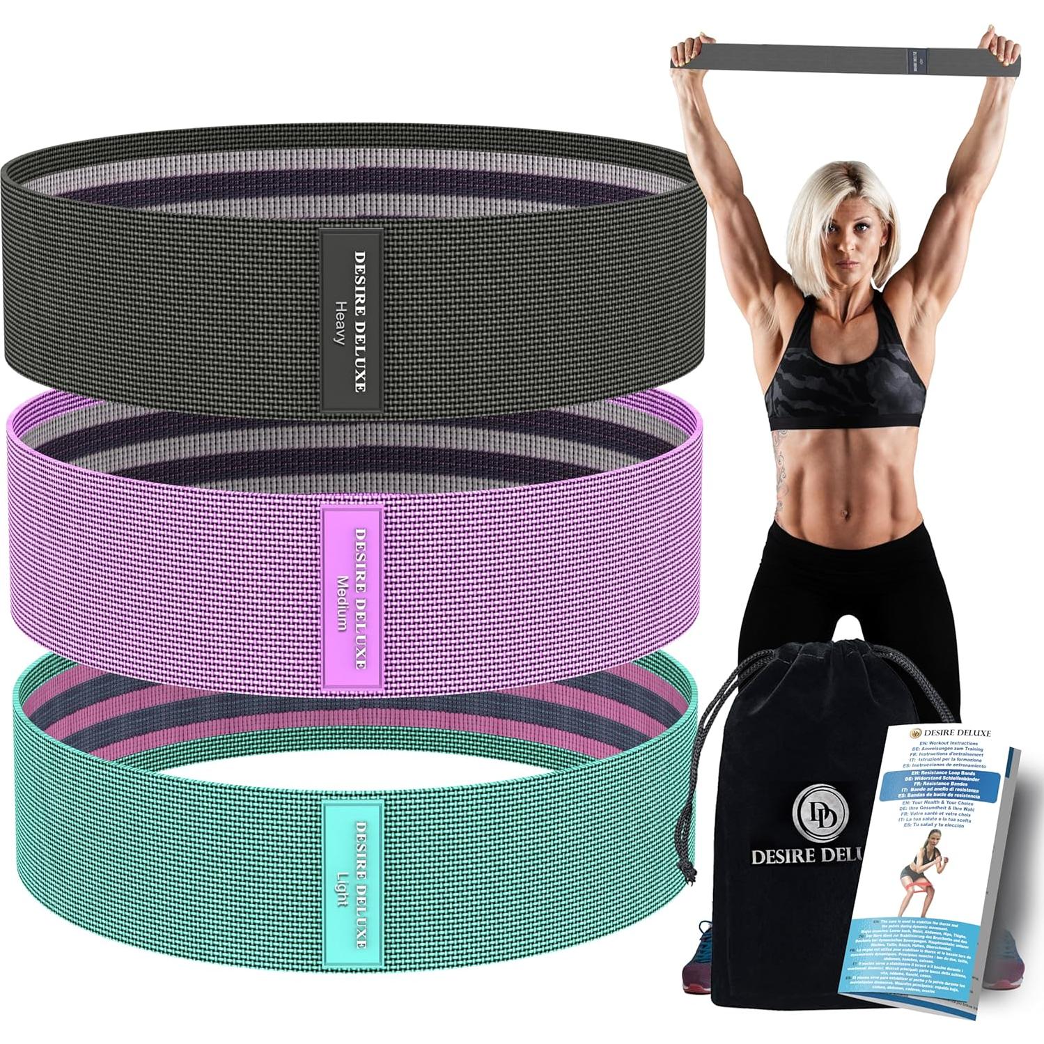 Conjunto de Bandas de Resistencia Desire Deluxe - 3 Niveles