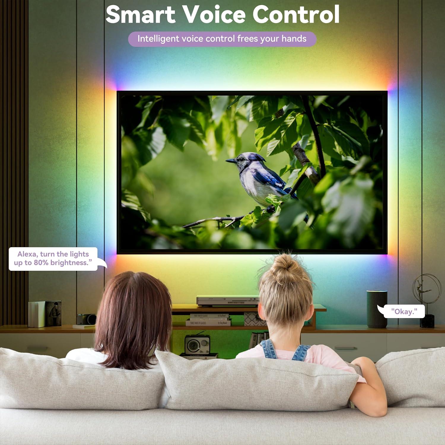 Tira LED COB RGB MIWISE 6,1m Control APP y Voz