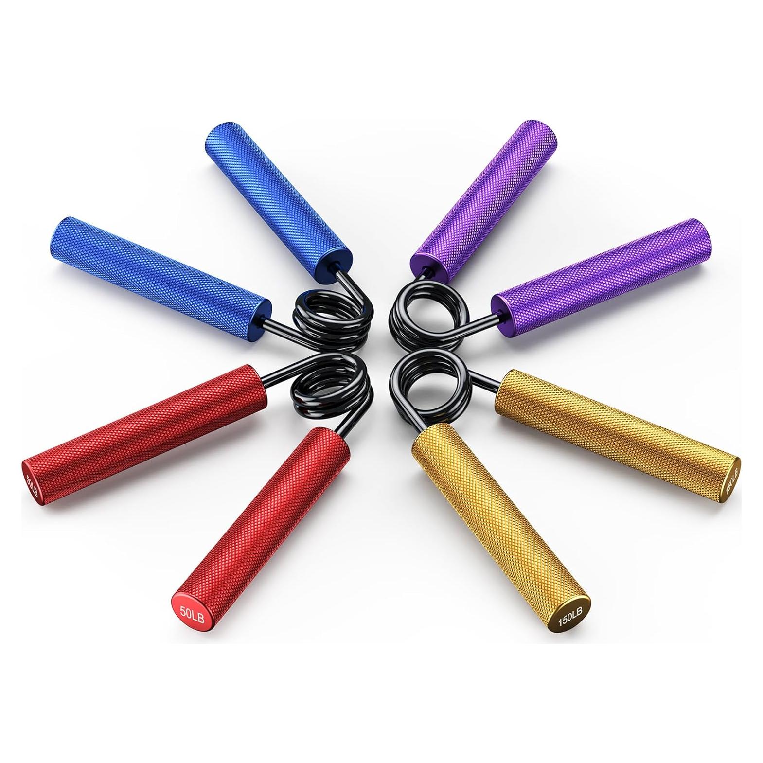 Entrenador de Fuerza de Agarre ZEAGUS 4 Pack 22-90 kg