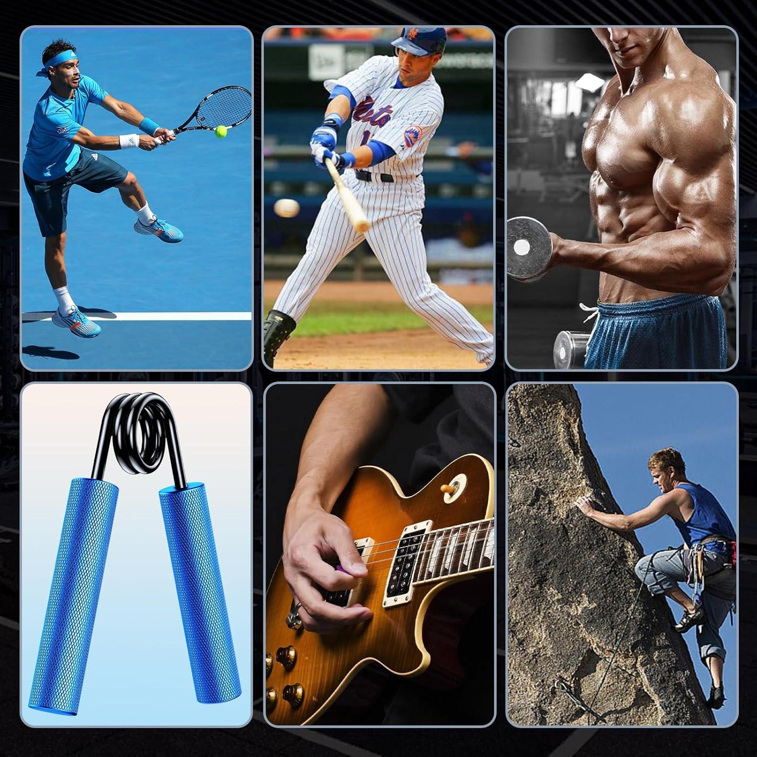 Entrenador de Fuerza de Agarre ZEAGUS 4 Pack 22-90 kg