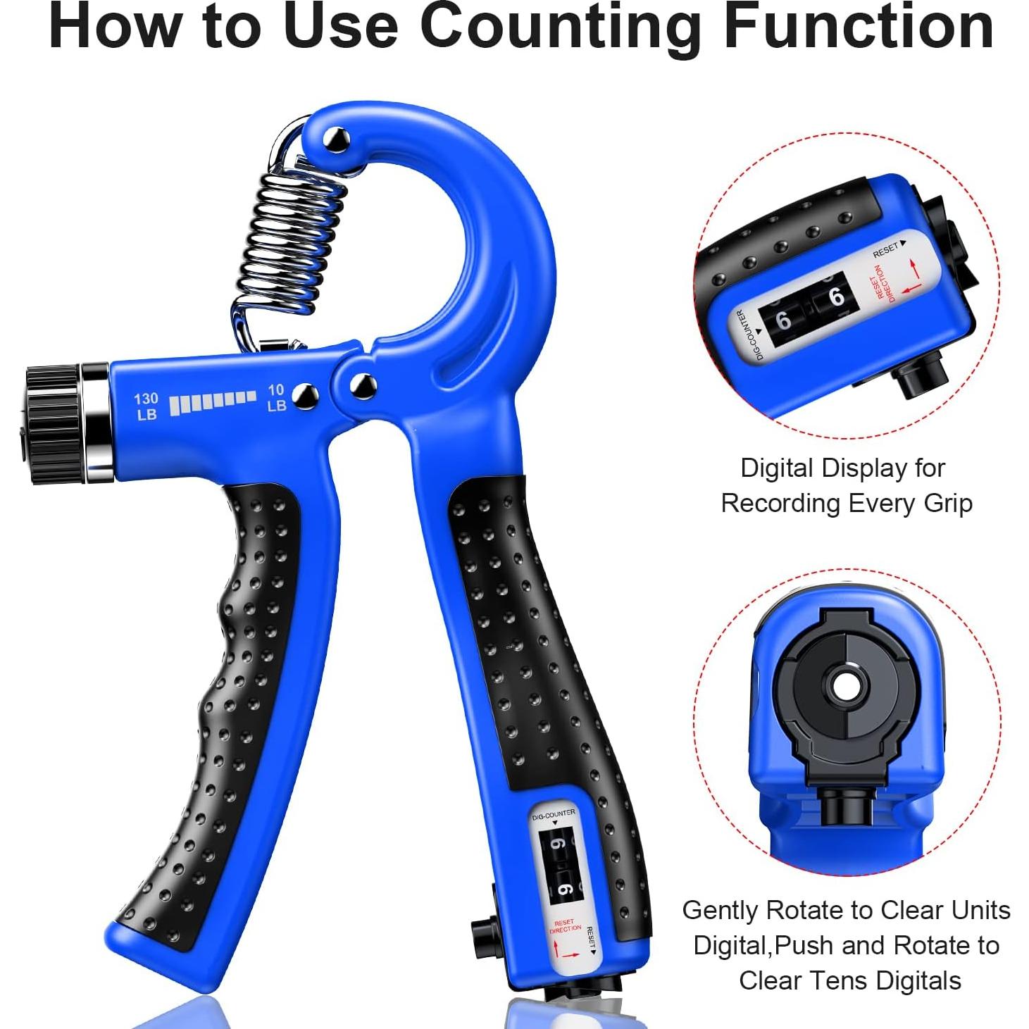 Fortalecedor de Agarre KDG P-01 2 Paquetes 4,54-59 kg