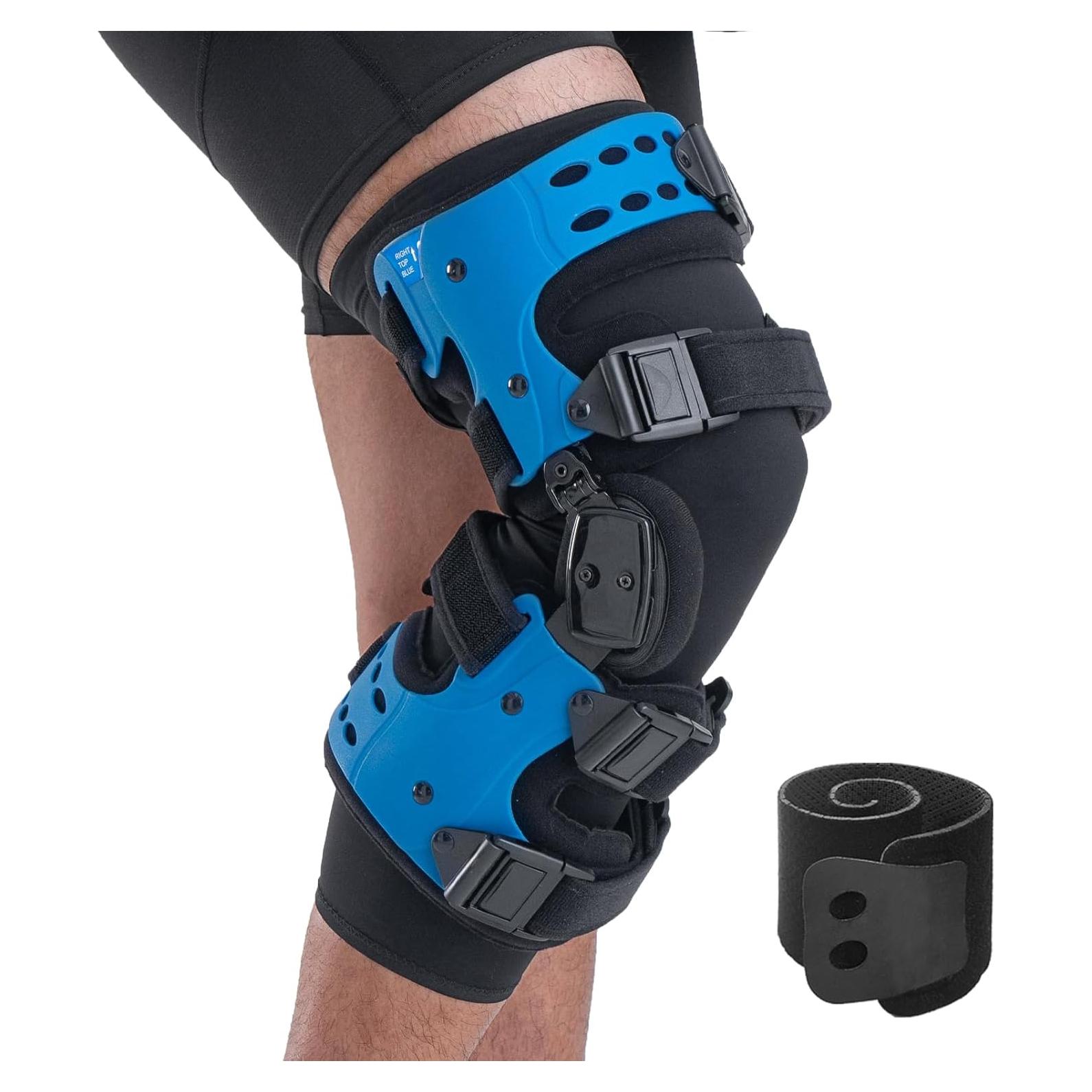 Rodillera Descompresora Gevanchi OA Azul Derecho para Artritis