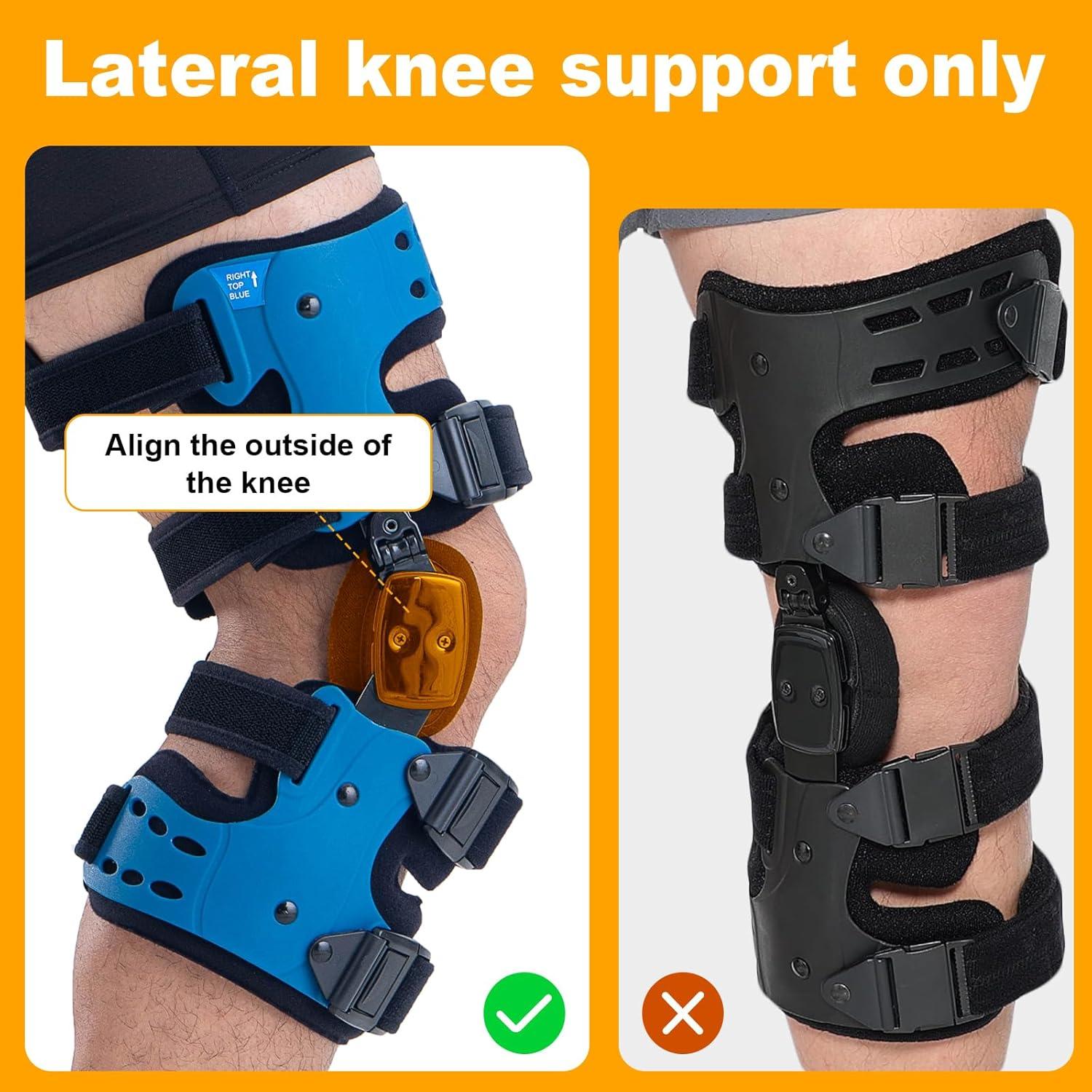 Rodillera Descompresora Gevanchi OA Azul Derecho para Artritis