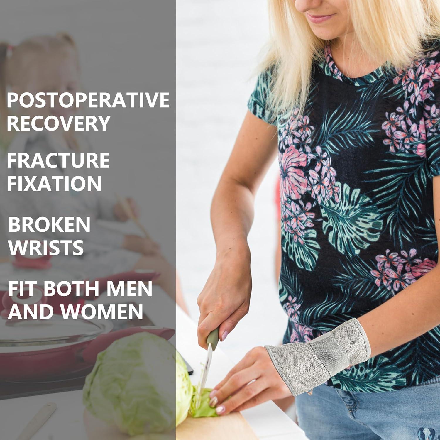 Férula de Muñeca Ajustable para Síndrome del Túnel Carpiano - Gris Derecho