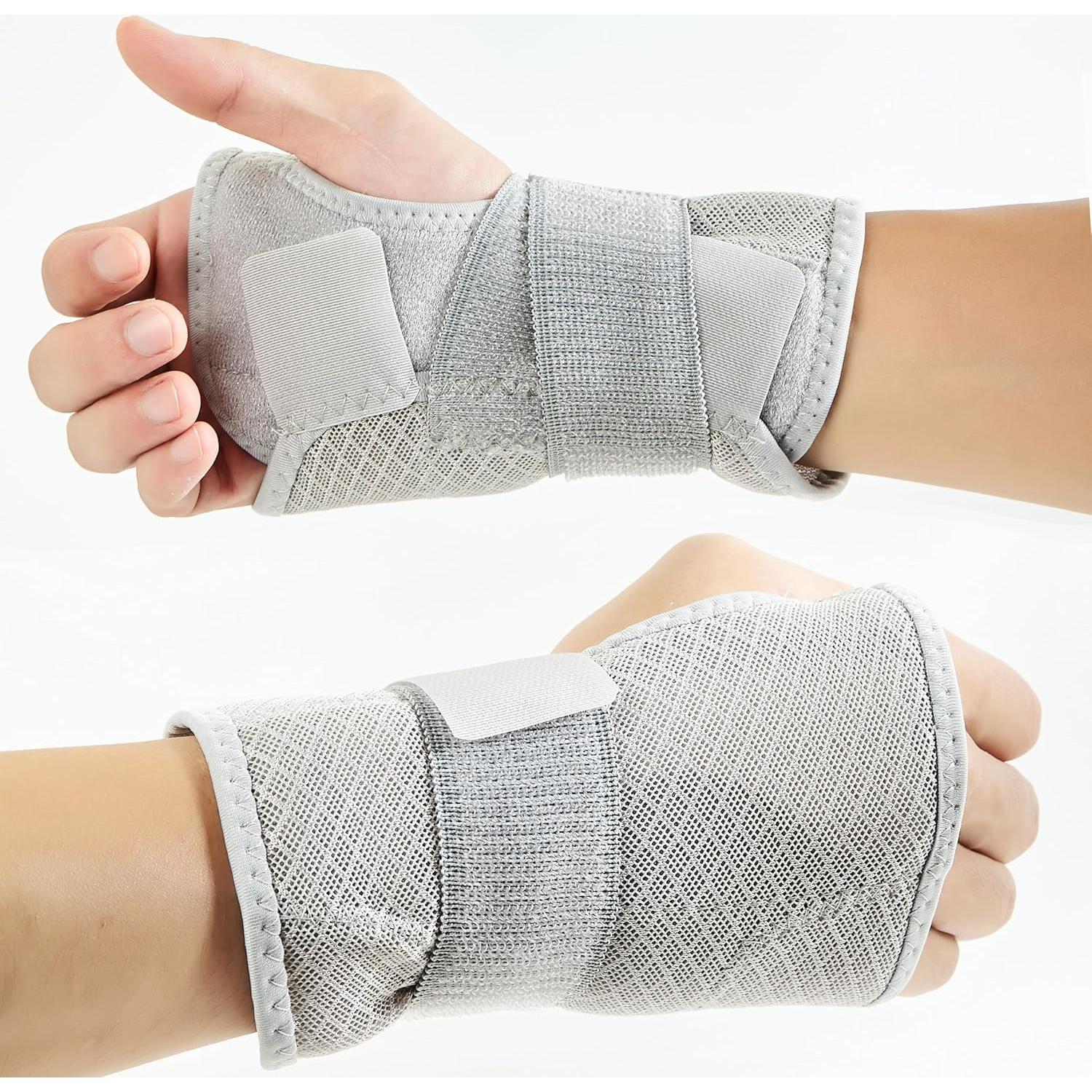 Férula de Muñeca Ajustable para Síndrome del Túnel Carpiano - Gris Derecho