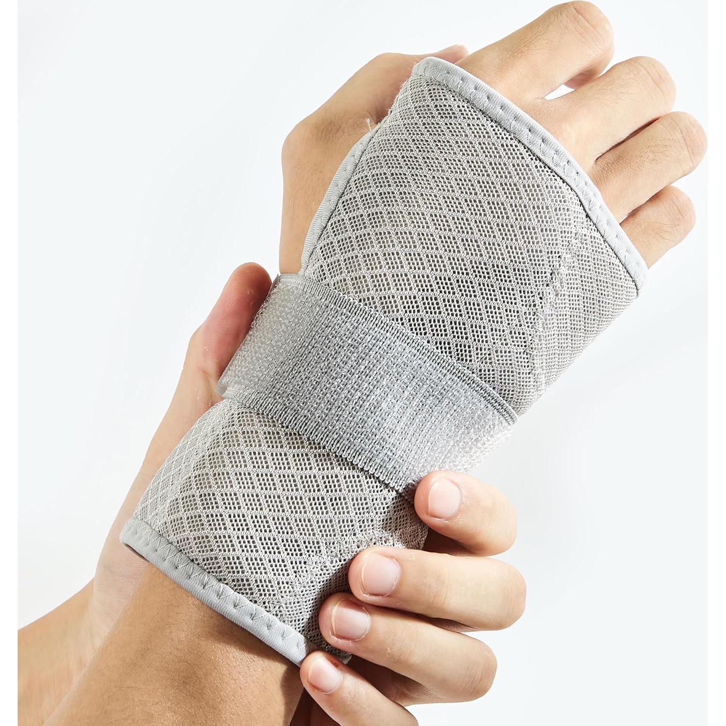Férula de Muñeca Ajustable para Síndrome del Túnel Carpiano - Gris Derecho