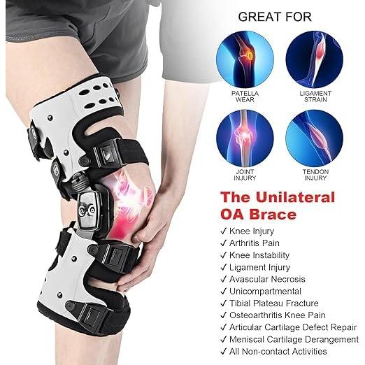 Soporte de Rodilla Unloader OA RISURRY Blanco 33.9x25.4 cm