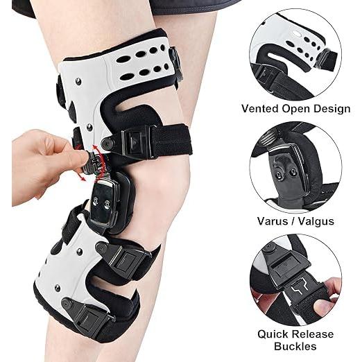 Soporte de Rodilla Unloader OA RISURRY Blanco 33.9x25.4 cm