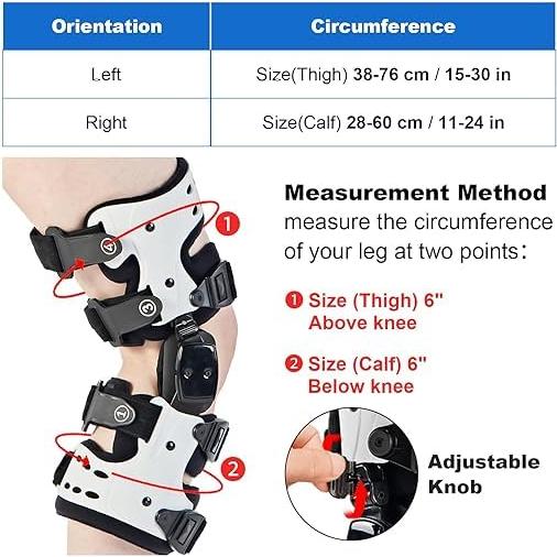 Soporte de Rodilla Unloader OA RISURRY Blanco 33.9x25.4 cm