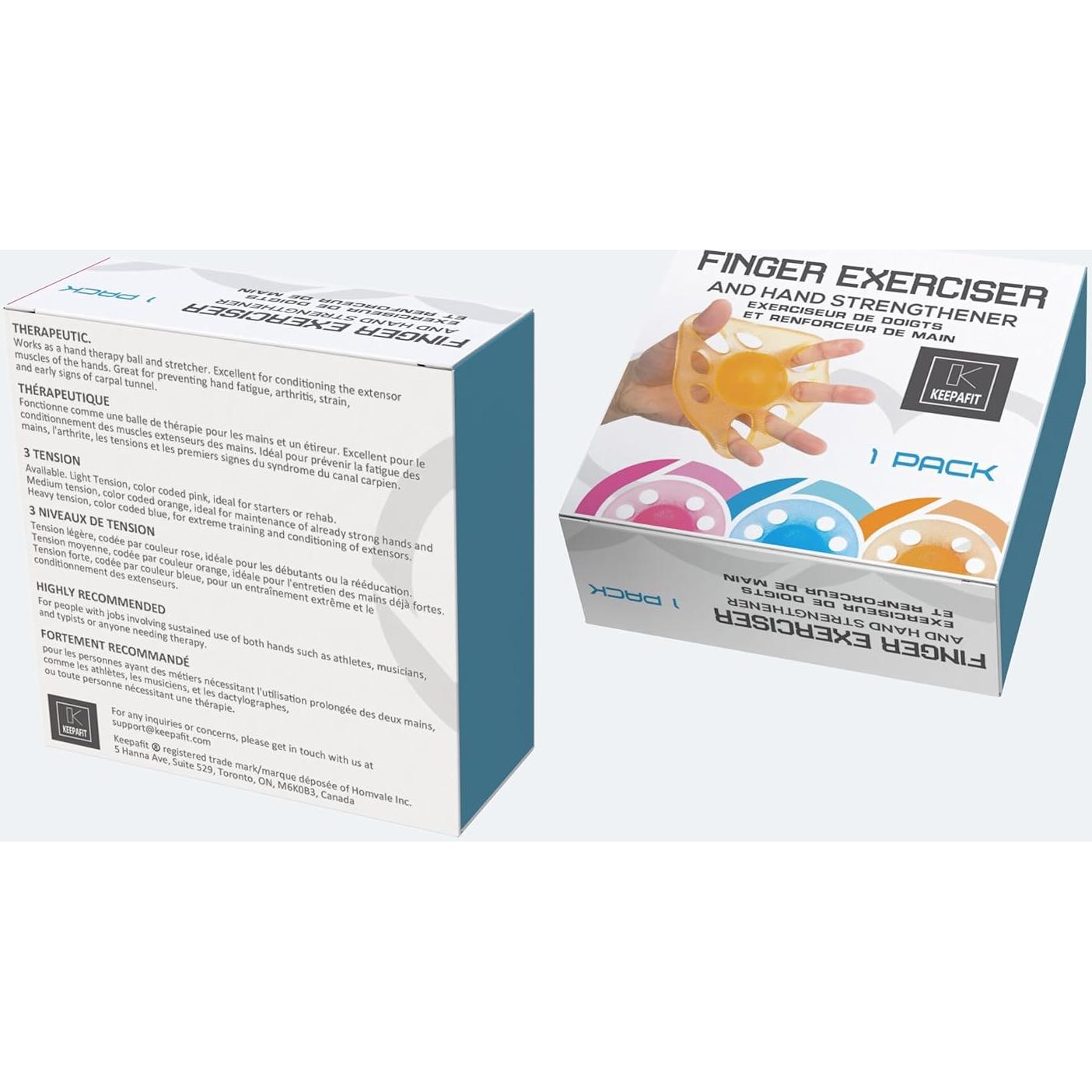 Fortalecedor de Manos Keepafit - 3 Tensiones de Silicona