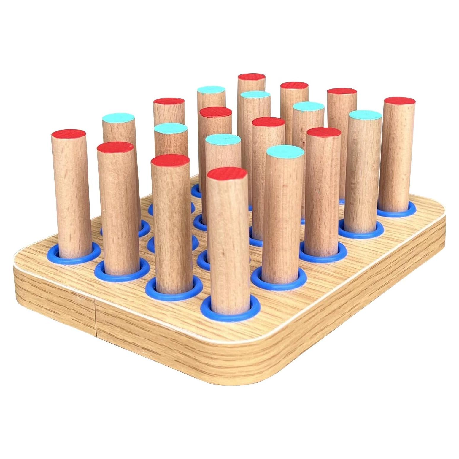 Tablero de Clavos de Madera Muxiano 20 Agujeros 18x14 cm