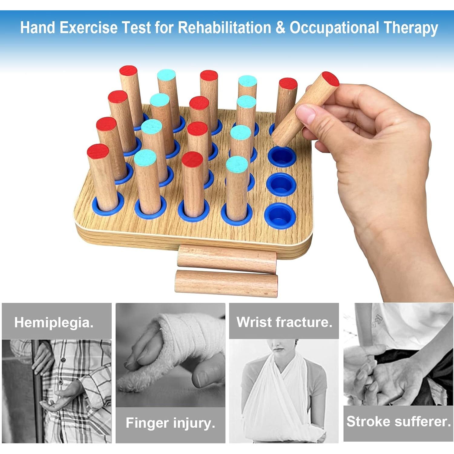 Tablero de Clavos de Madera Muxiano 20 Agujeros 18x14 cm