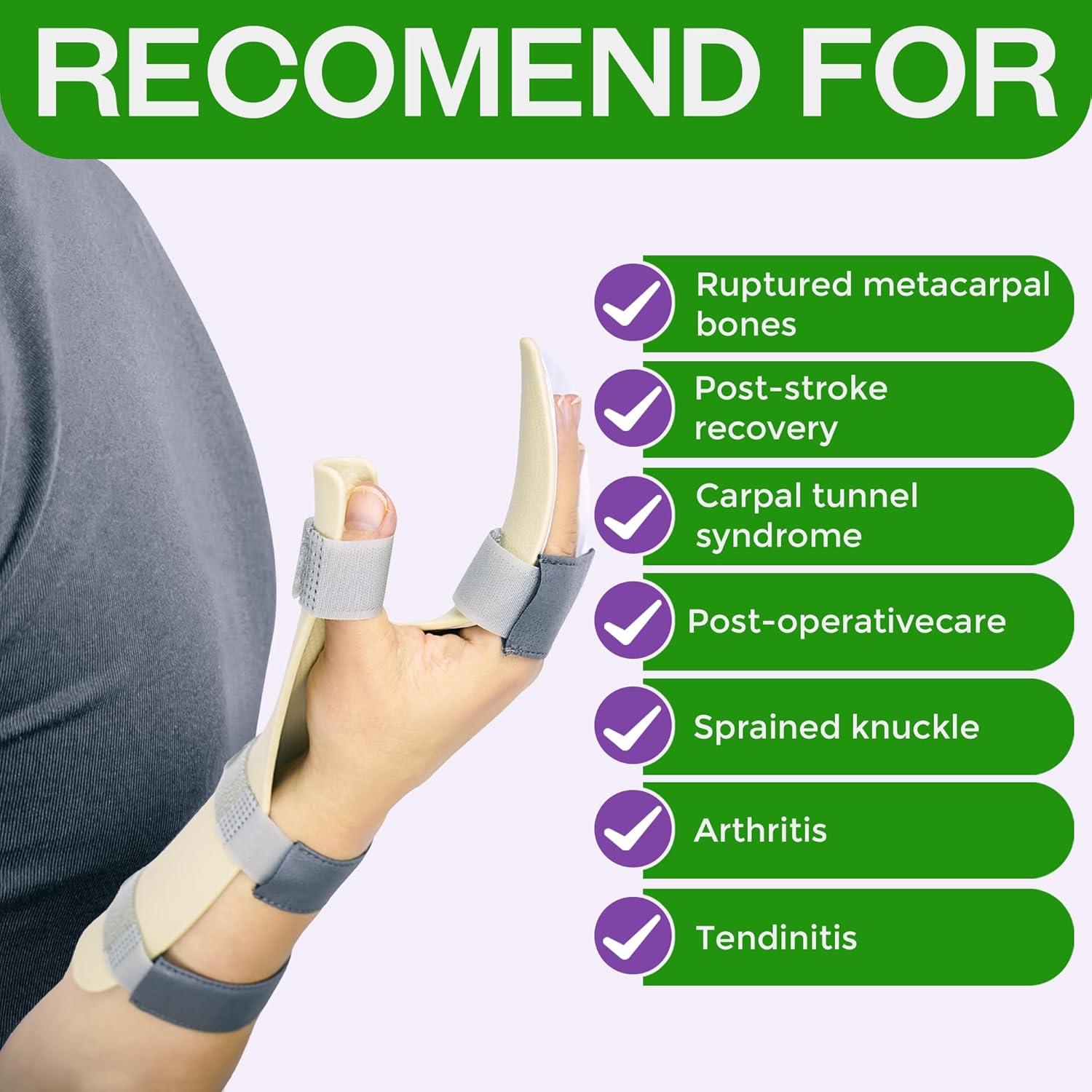 Férula de Mano en Reposo AMAWIT para Recuperación - Grande Derecha