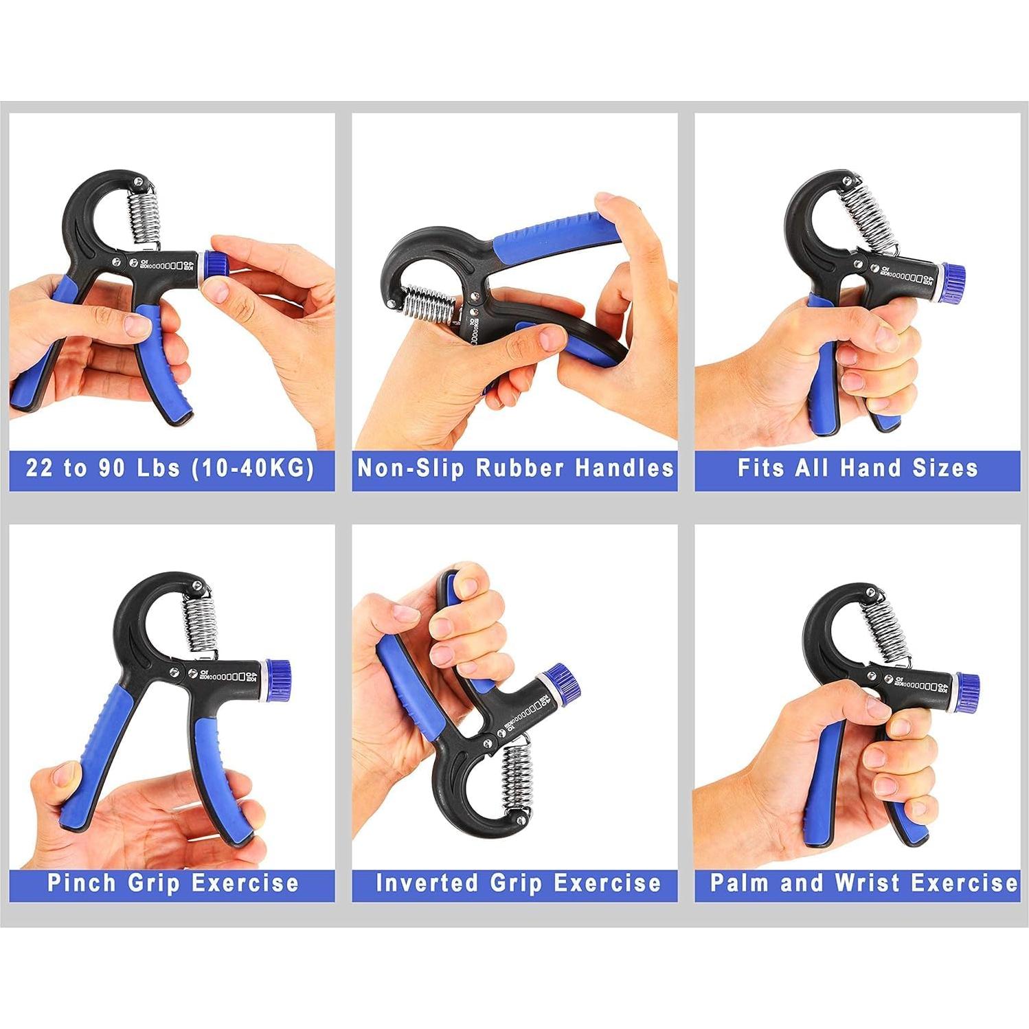 Entrenador de Fuerza de Agarre N1Fit 10-40 kg Ajustable