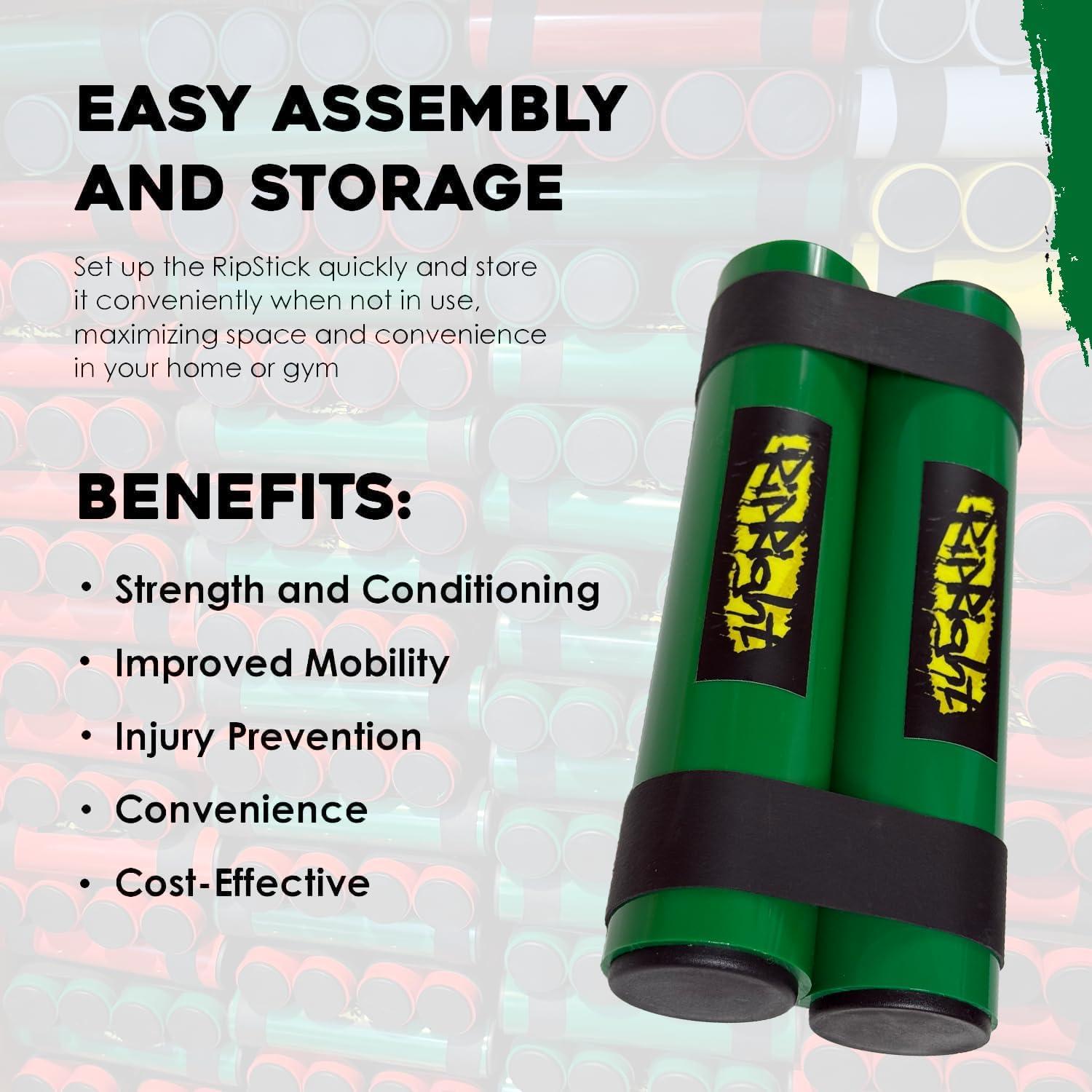 RipStick RipRight Equipo de Entrenamiento de Fuerza Verde/Negro