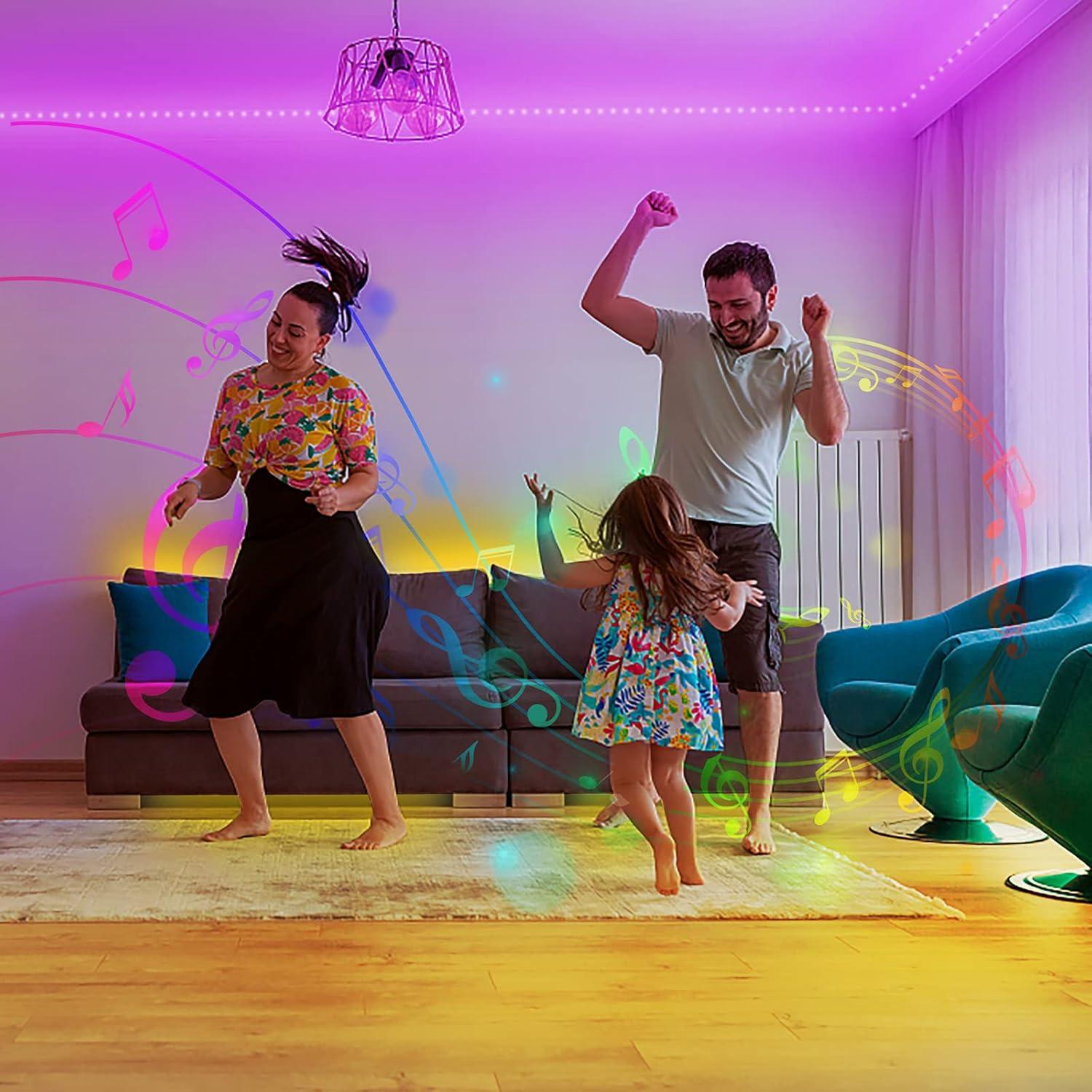 Tiras de Luz LED DAYBETTER 60.96 m Control Remoto RGB