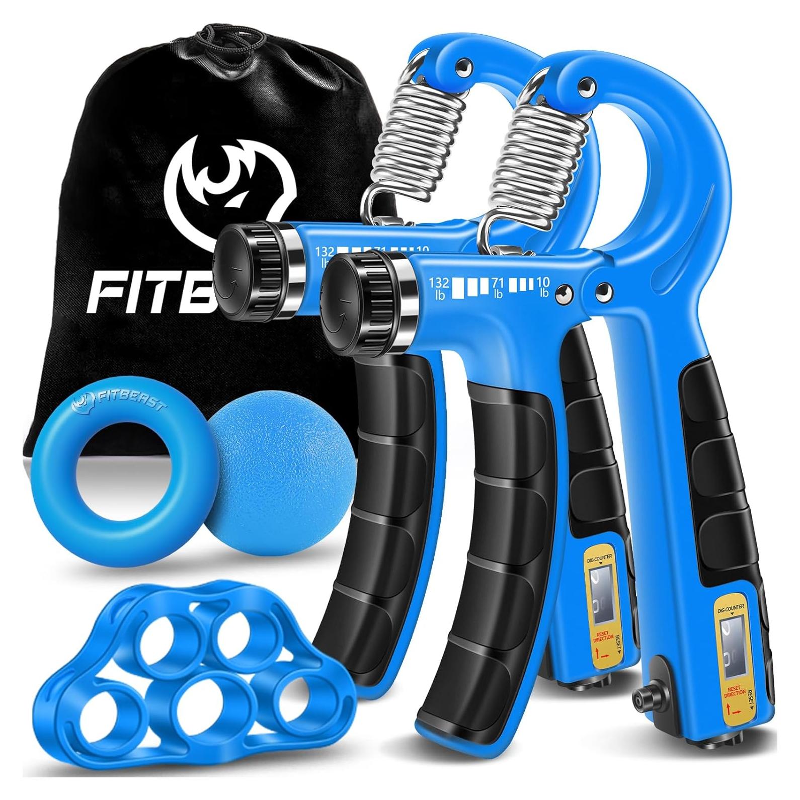 Kit de Entrenamiento de Fuerza de Agarre FitBeast 5 Piezas