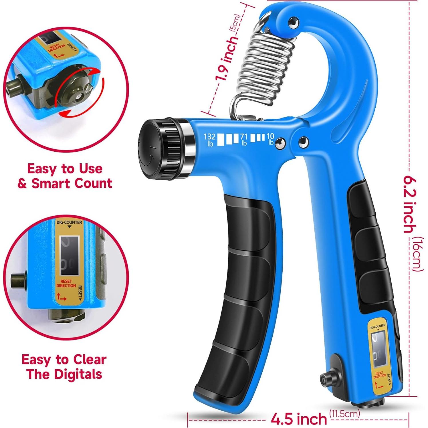 Kit de Entrenamiento de Fuerza de Agarre FitBeast 5 Piezas