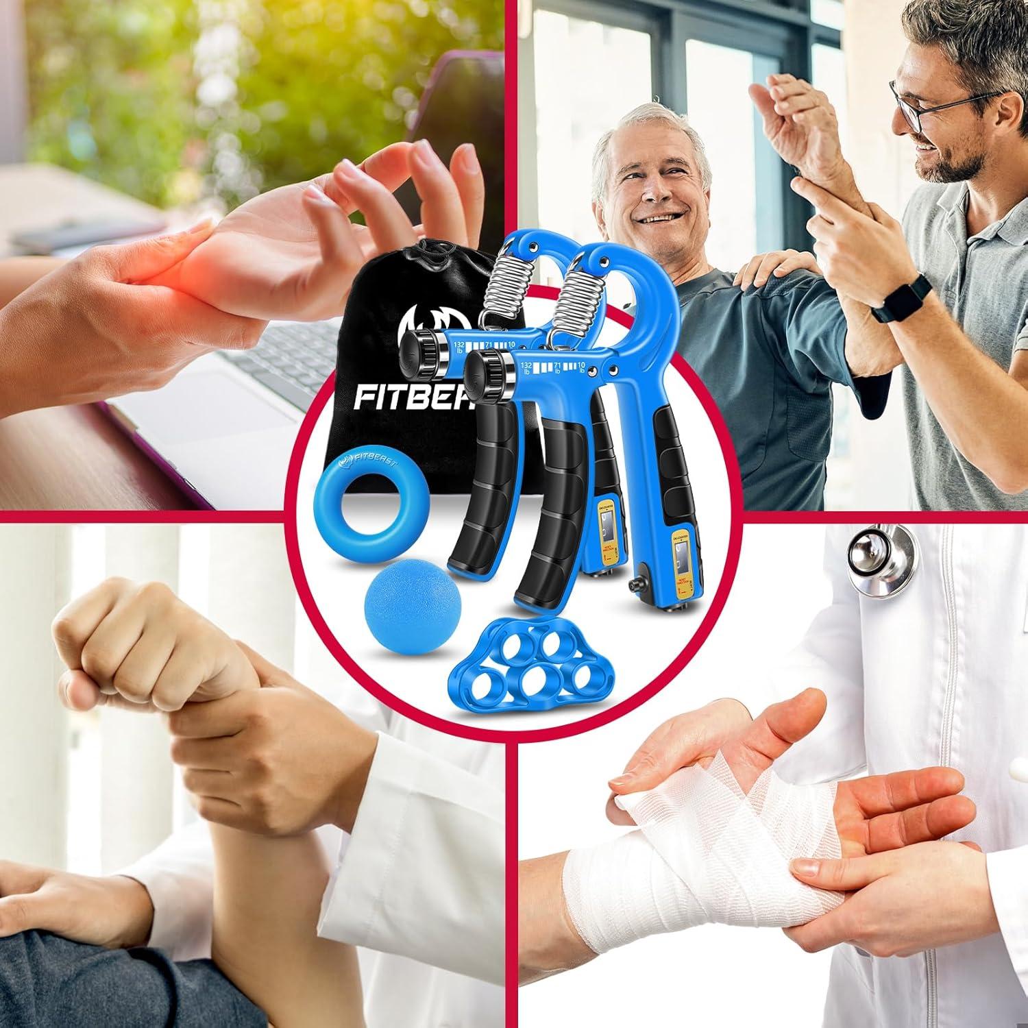 Kit de Entrenamiento de Fuerza de Agarre FitBeast 5 Piezas